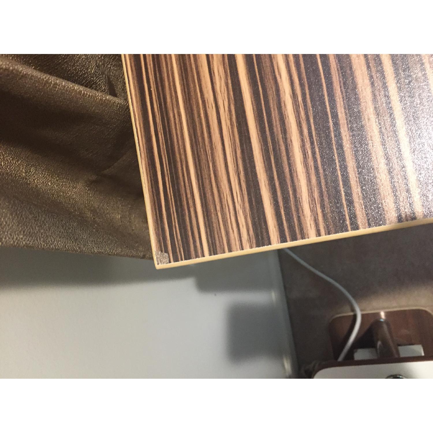 Steel Frame Desk w/ Wood Laminate Top & 2-Drawers - image-5