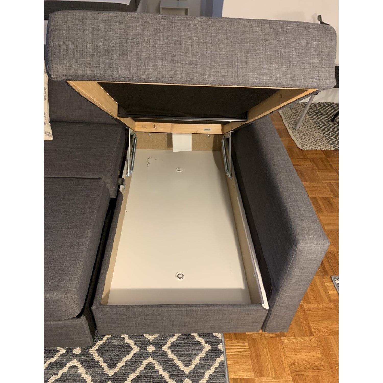 Ikea Friheten Sleeper Sectional Sofa w/ Storage - image-4