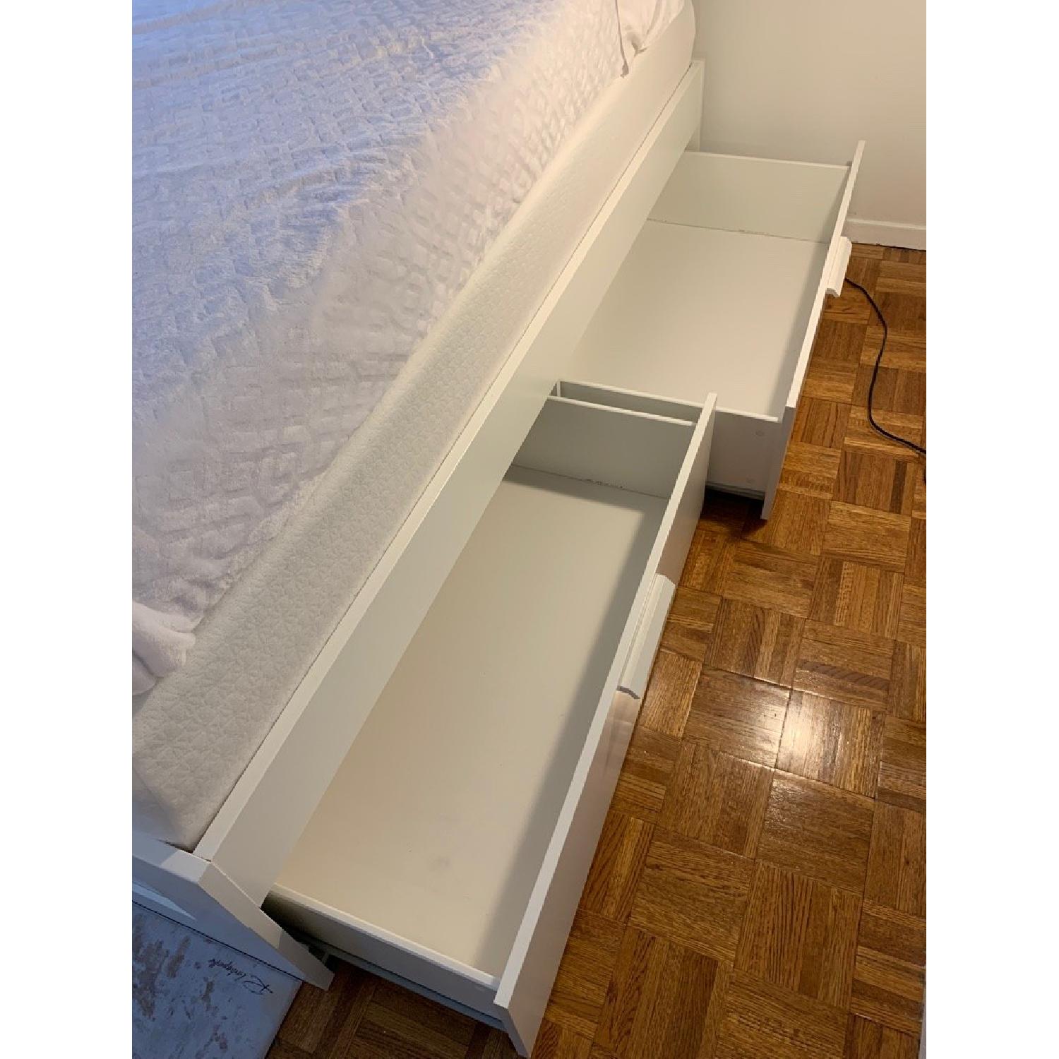 Ikea Brimnes Queen Size Bed Frame AptDeco