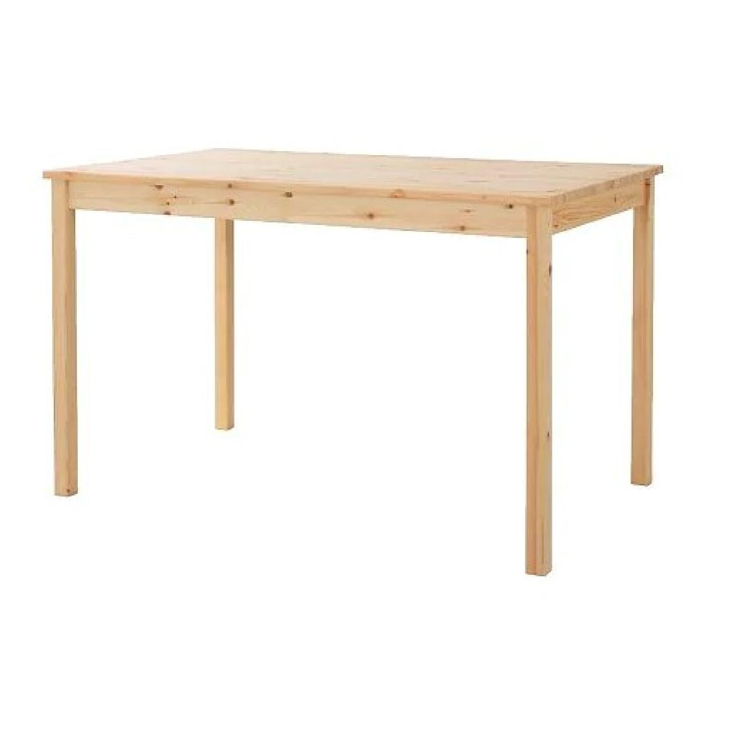 Ikea Ingo Natural Pinewood Dining Table AptDeco
