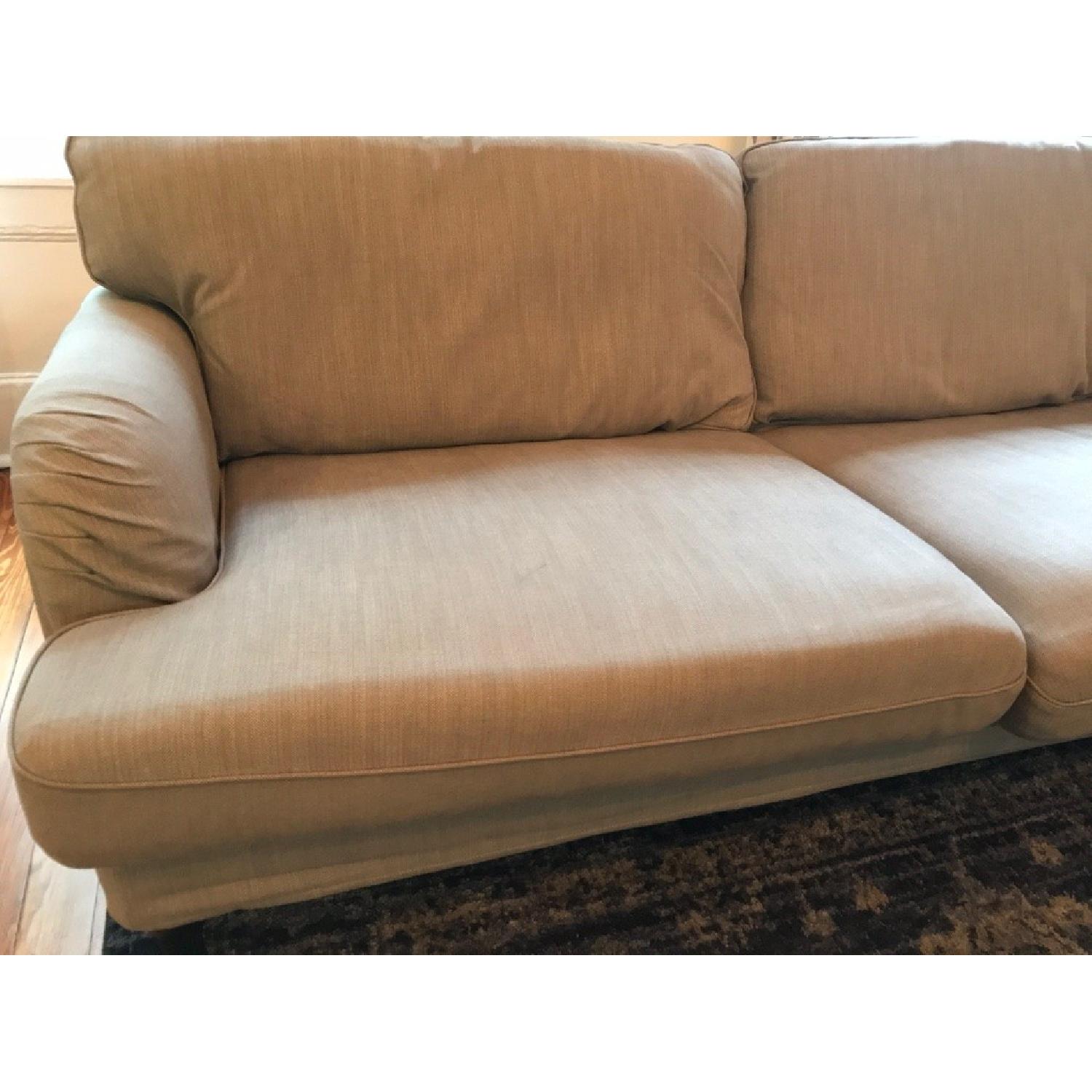 Ikea Stocksund Gray Fabric Sofa w/ Brown Wood Legs - image-2