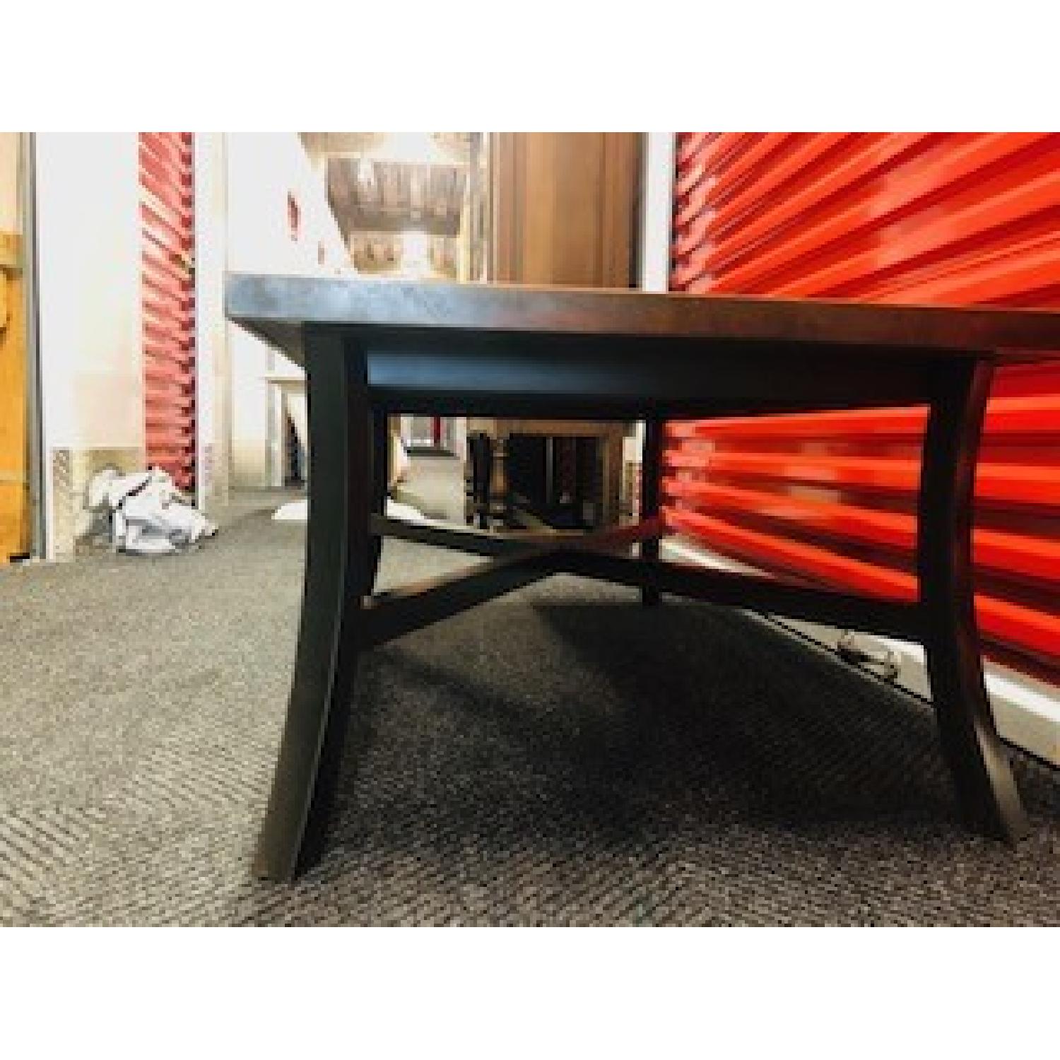 Crate & Barrel Copper Top Coffee Table - image-3