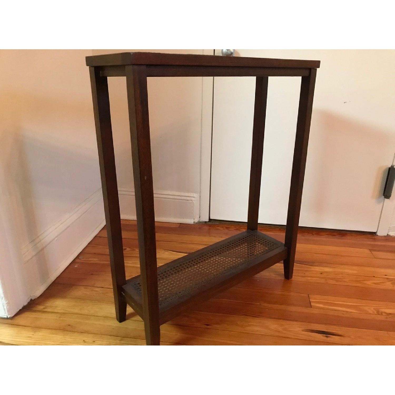 Target Wood & Wicker Entry Accent Table - image-1