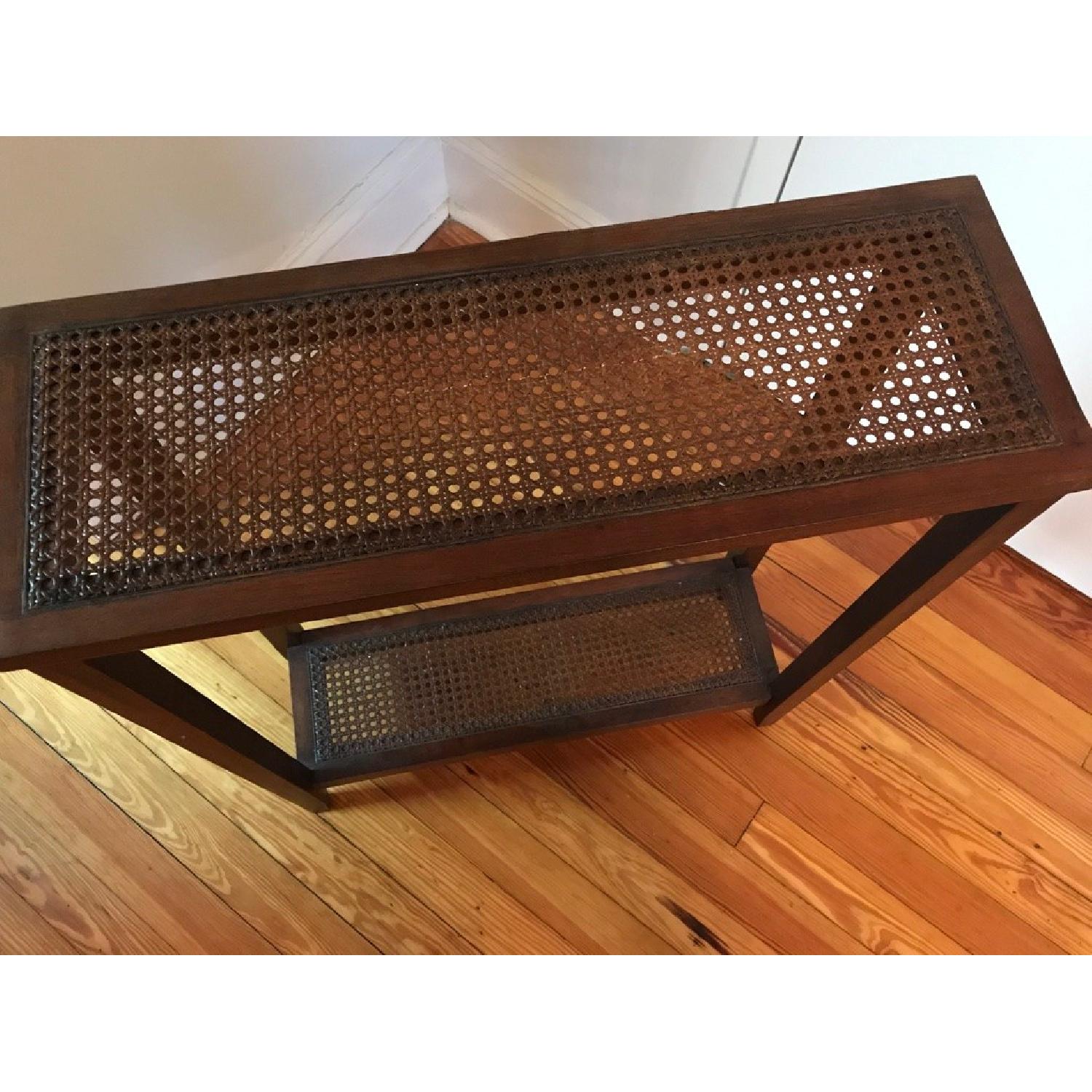 Target Wood & Wicker Entry Accent Table - image-3
