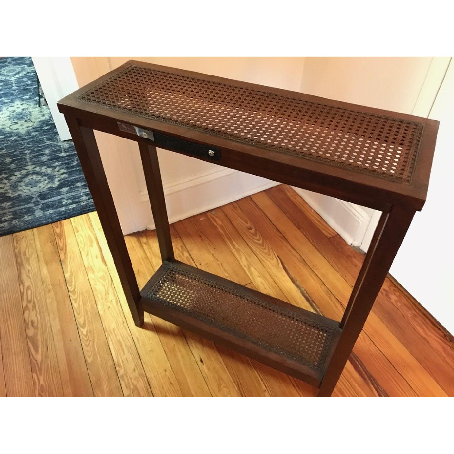 Target Wood & Wicker Entry Accent Table - image-4