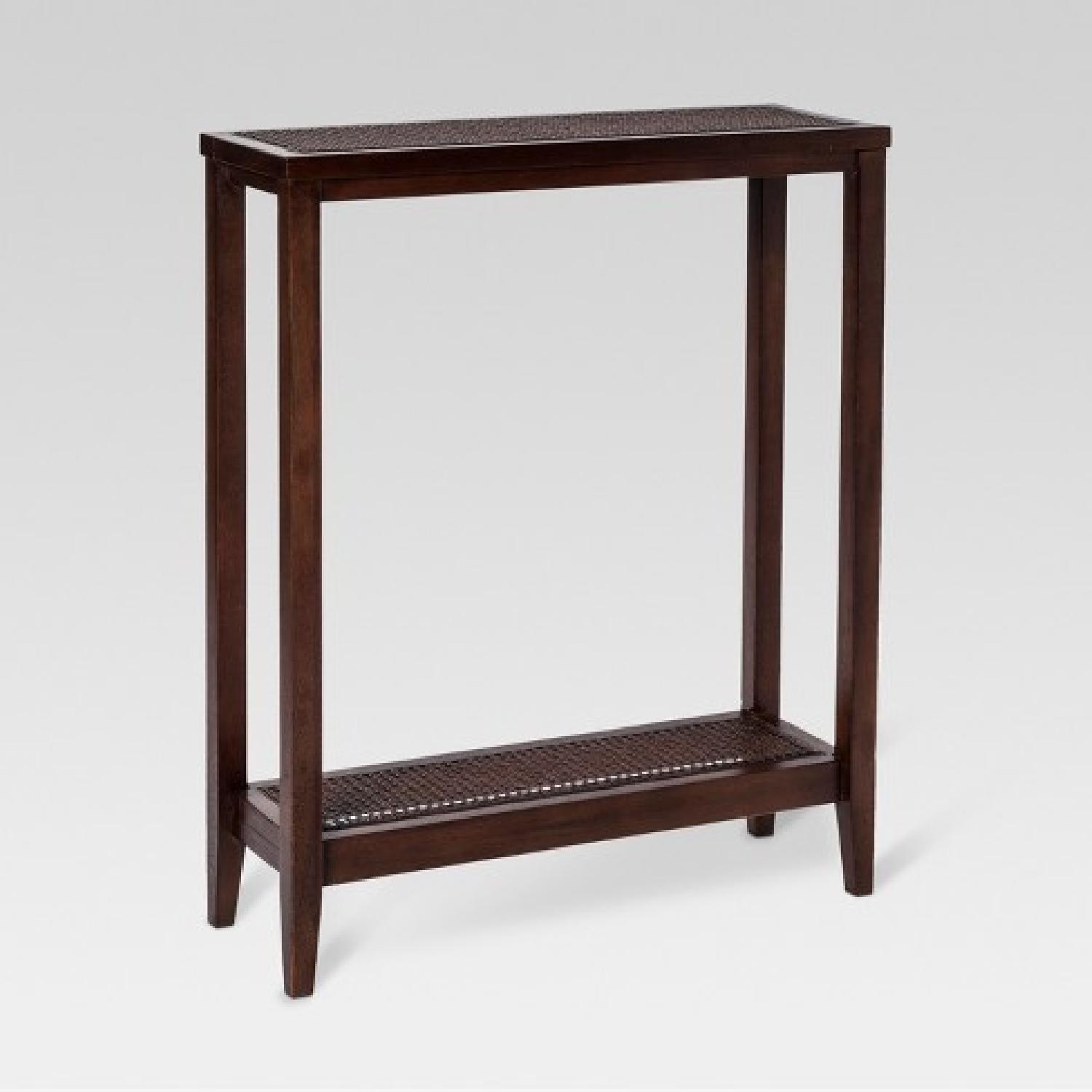 Target Wood & Wicker Entry Accent Table - image-5