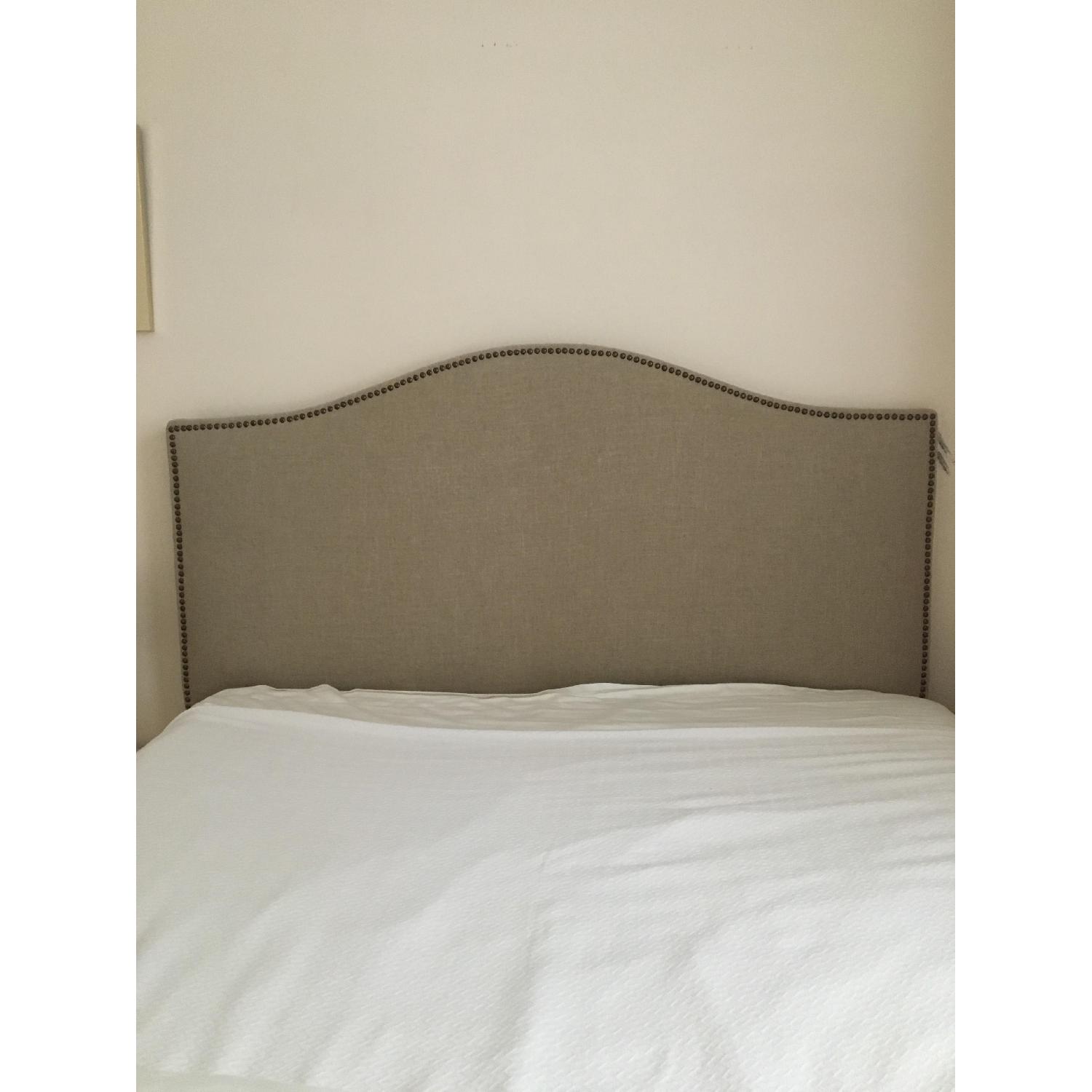 Target Queen Nailhead Trim Headboard - image-1
