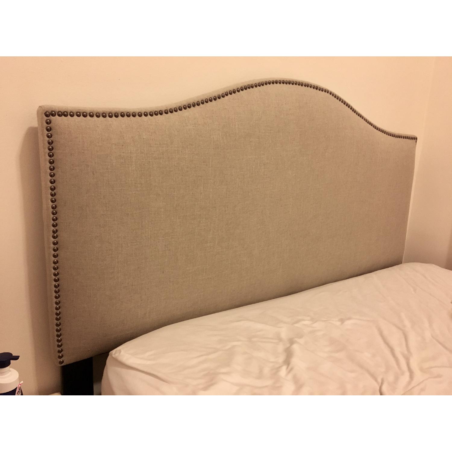 Target Queen Nailhead Trim Headboard - image-2