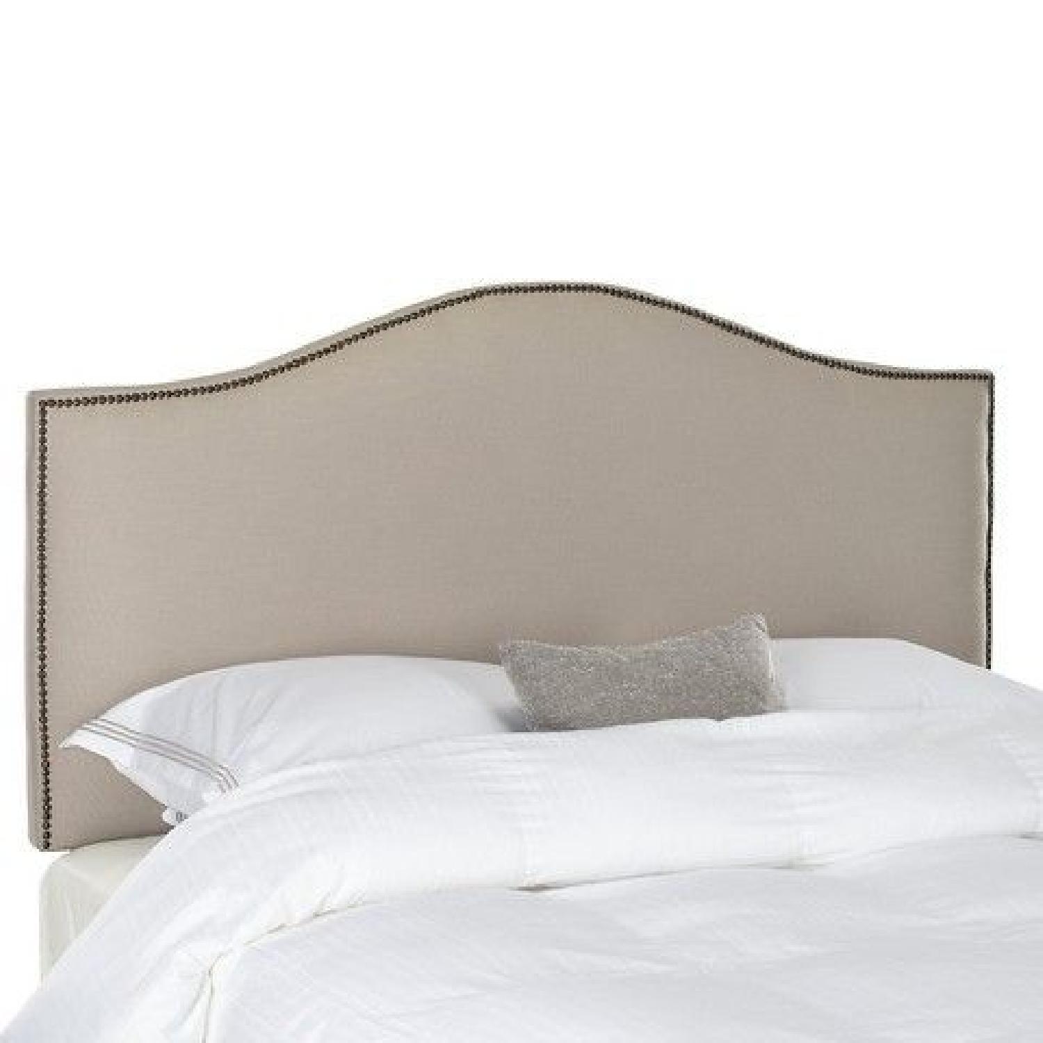 Target Queen Nailhead Trim Headboard AptDeco