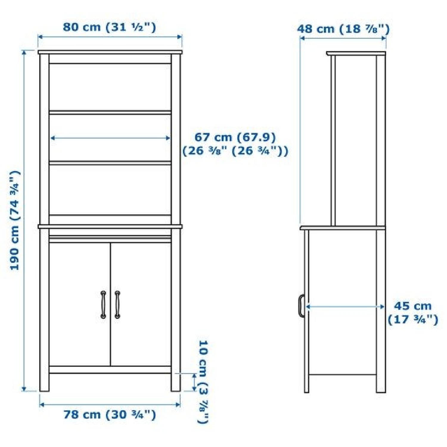 Ikea Brusali High Kitchen Storage Cabinet w/ Doors - image-1