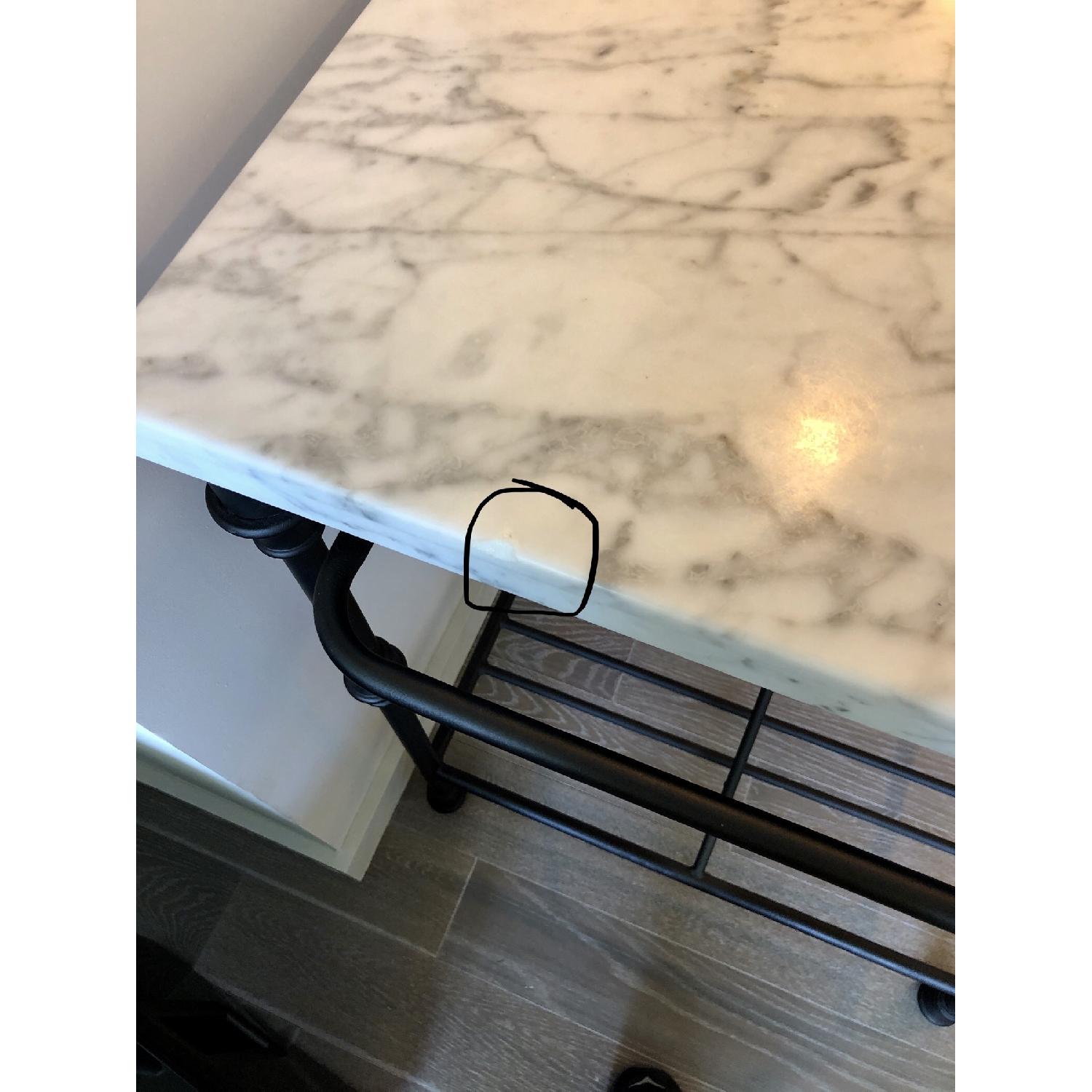 Crate & Barrel MarbleTop French Kitchen Island AptDeco