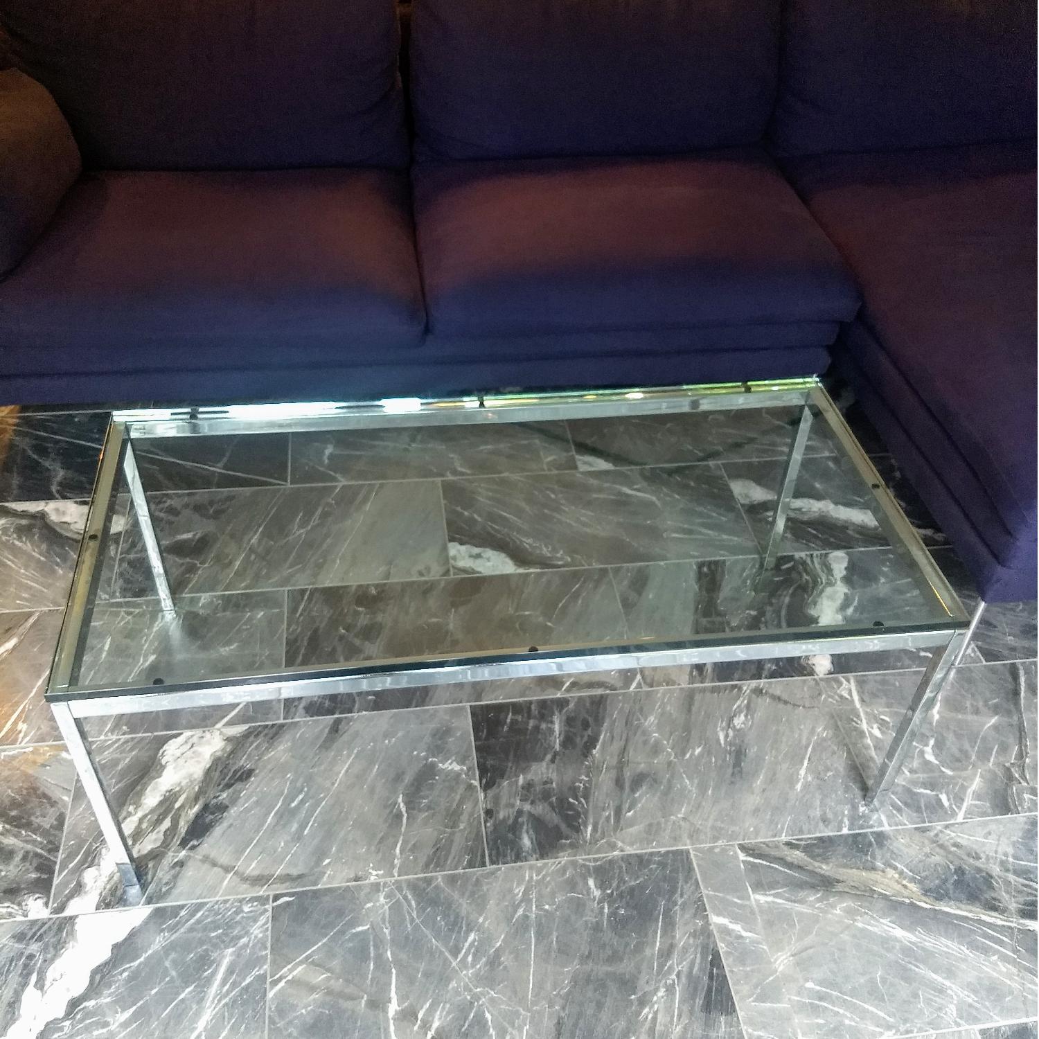 Florence Knoll Glass Coffee Table AptDeco