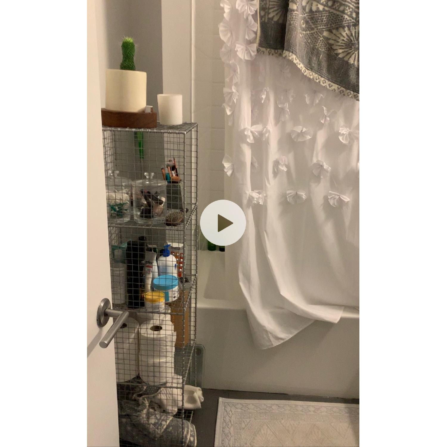 West Elm Wire Mesh Storage/Standing Shelving Rack - image-1