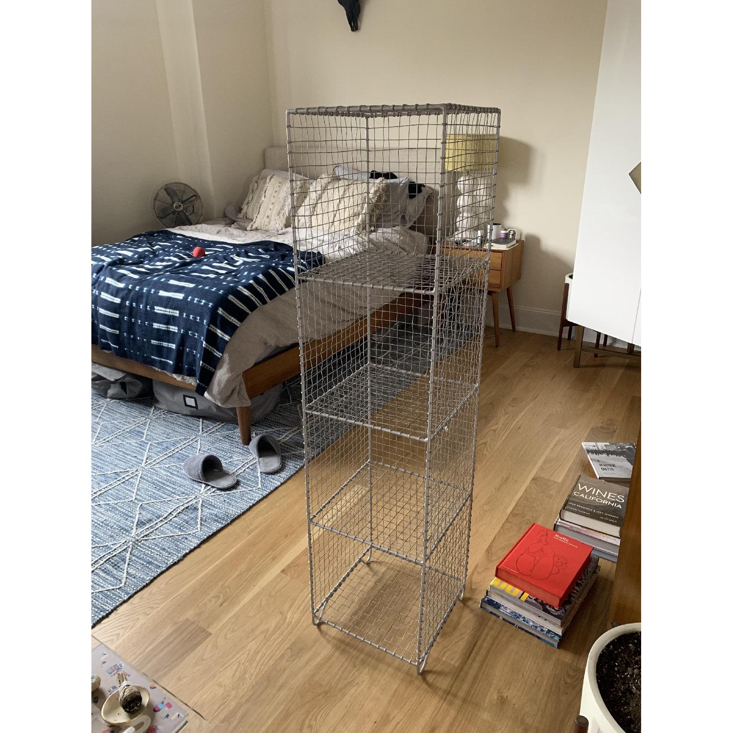 West Elm Wire Mesh Storage/Standing Shelving Rack - image-2
