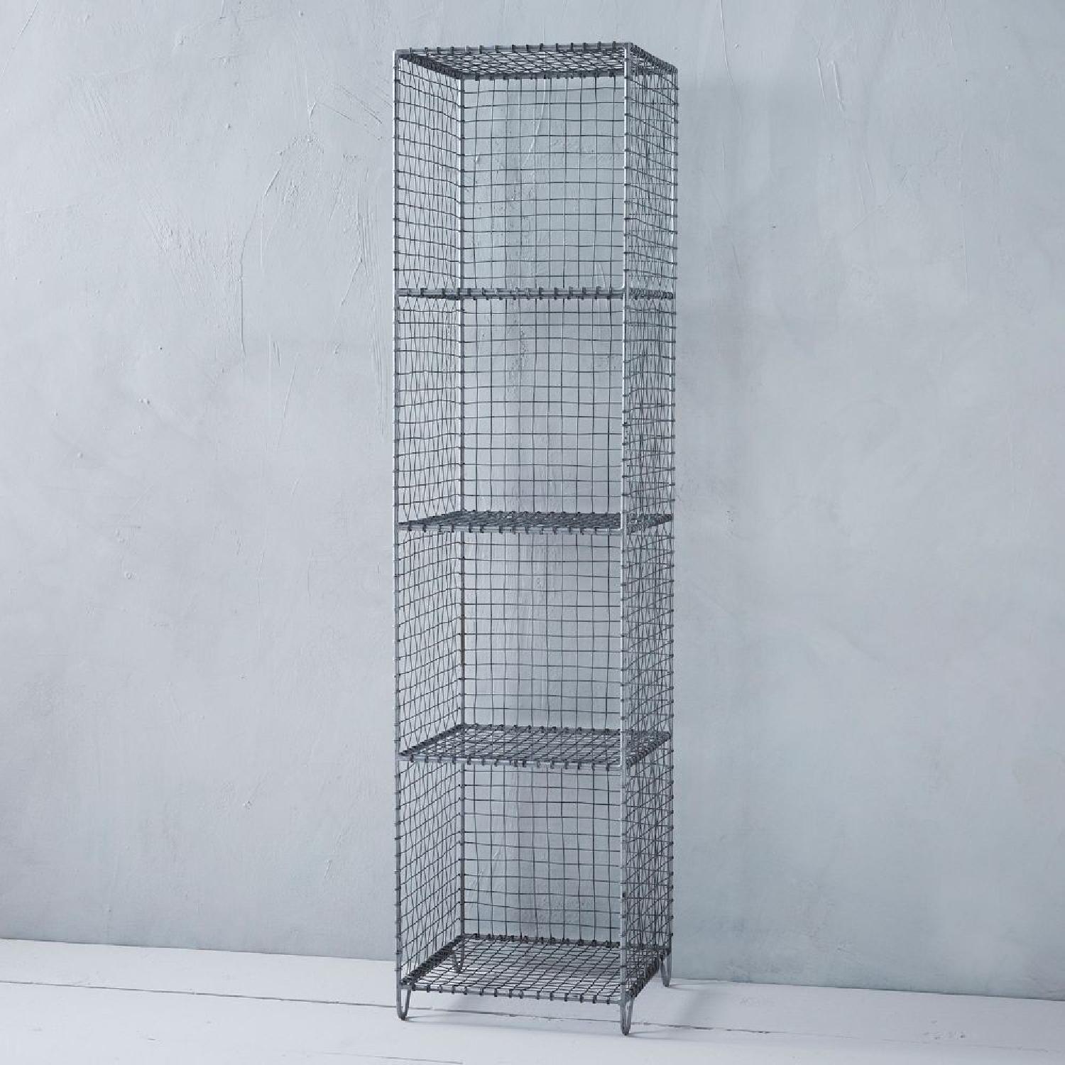 West Elm Wire Mesh Storage/Standing Shelving Rack - image-4