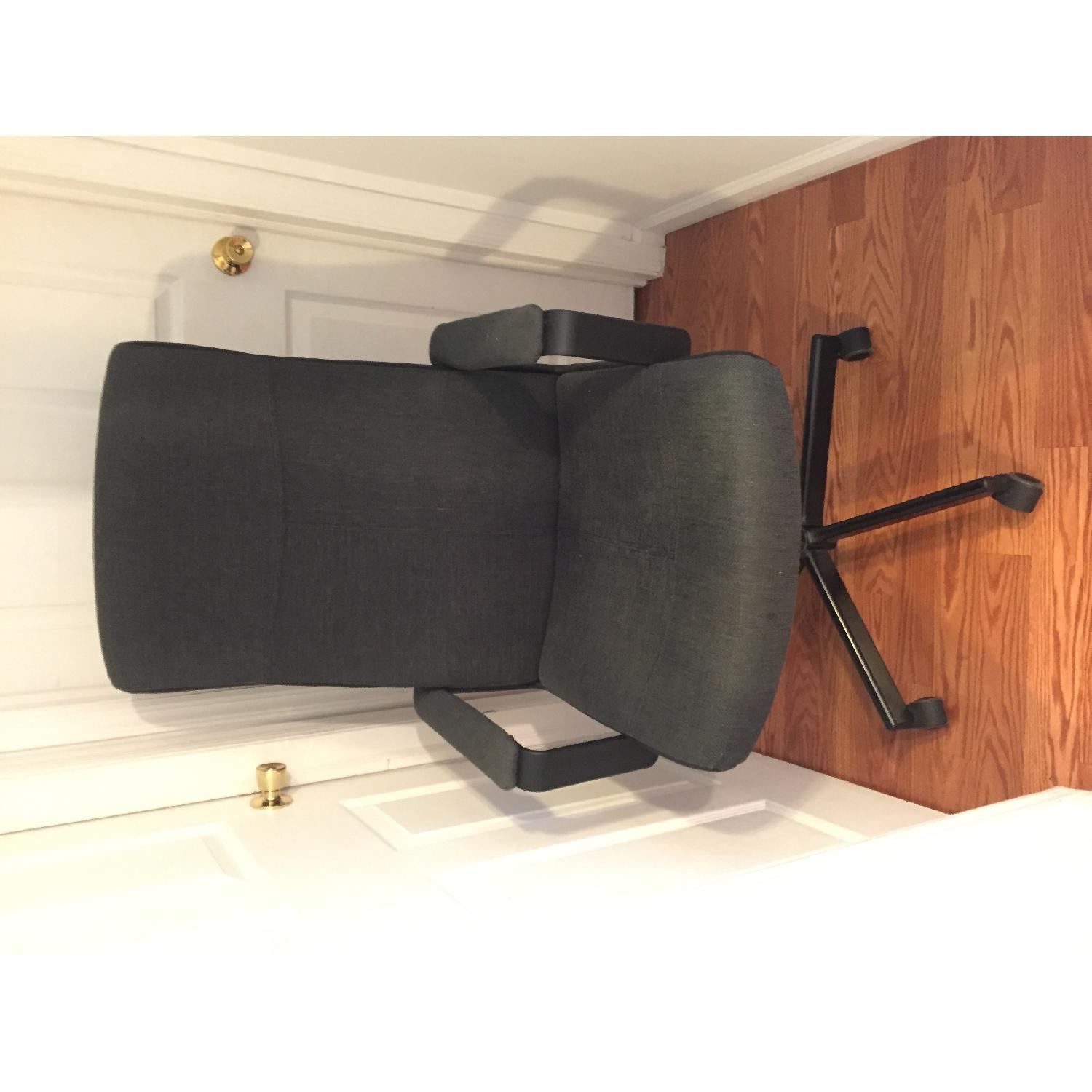 Ikea Malkolm Black Office Swivel Chair - image-4
