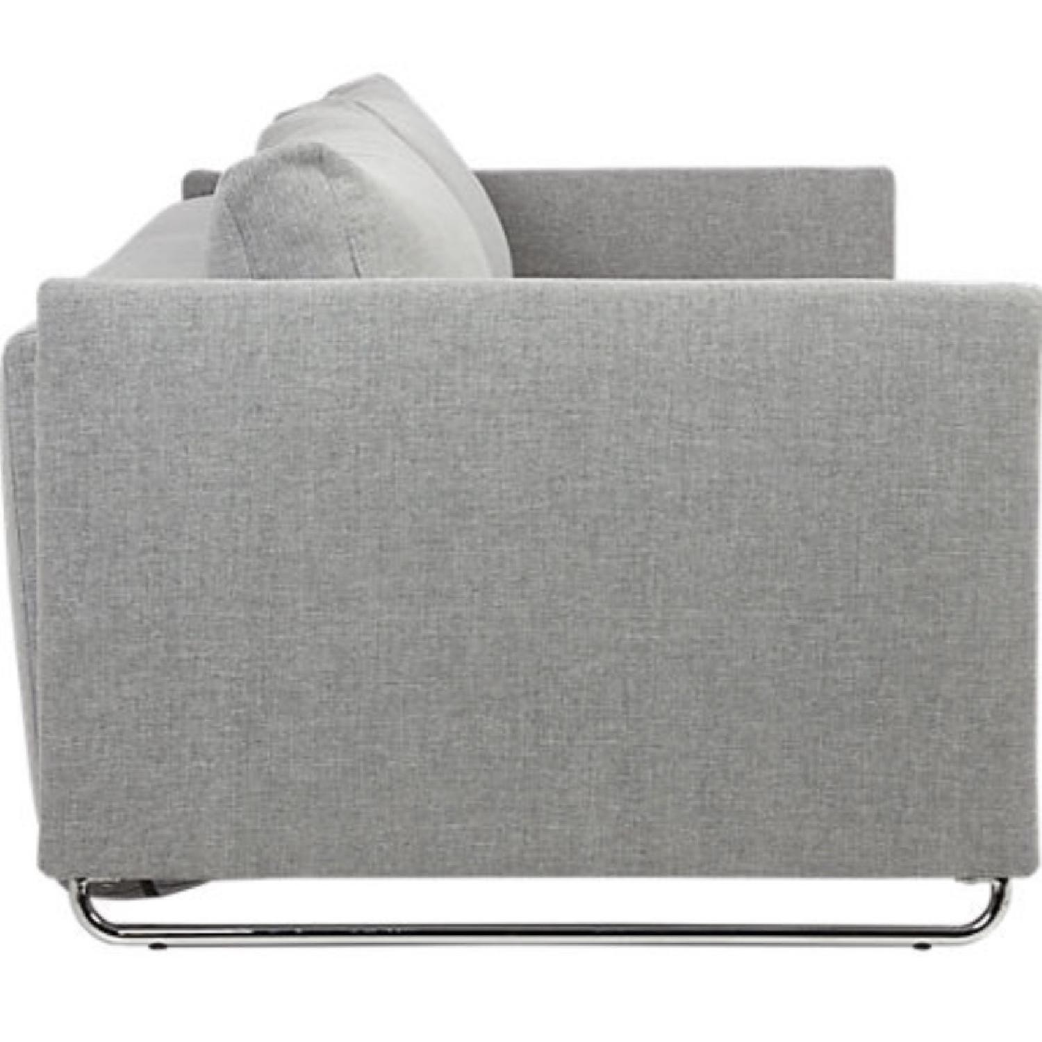 CB2 Tandom Microgrid Sleeper Sofa AptDeco