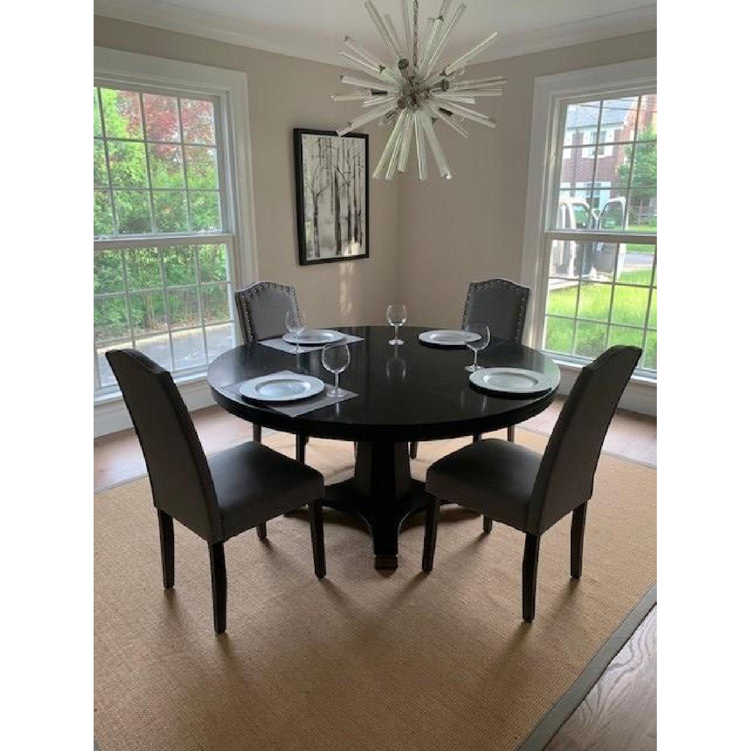 Arhaus Grey Upholstered Dining Side Chairs - image-1