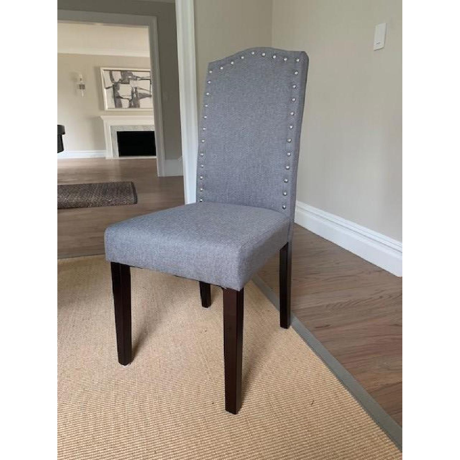 Arhaus Grey Upholstered Dining Side Chairs - image-2