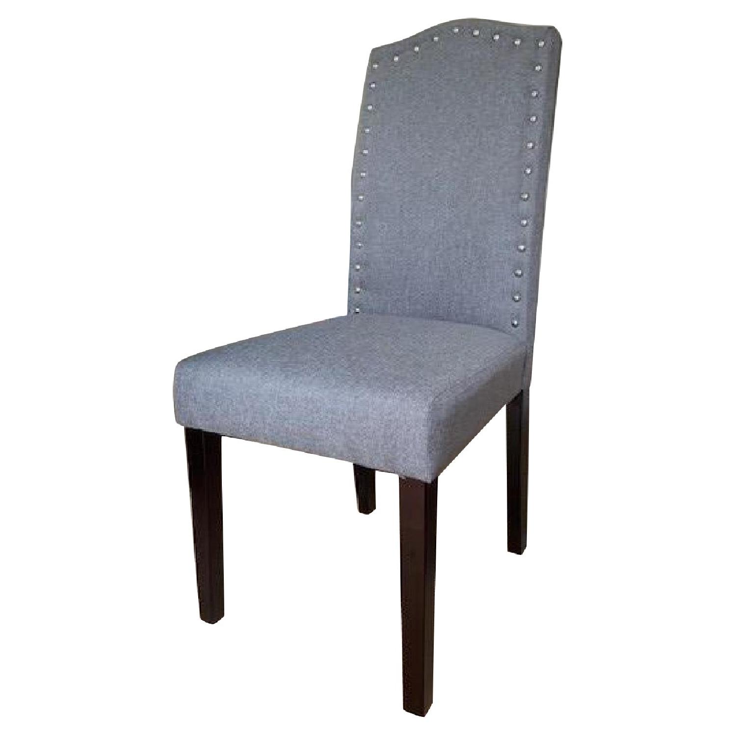Arhaus Grey Upholstered Dining Side Chairs - image-0