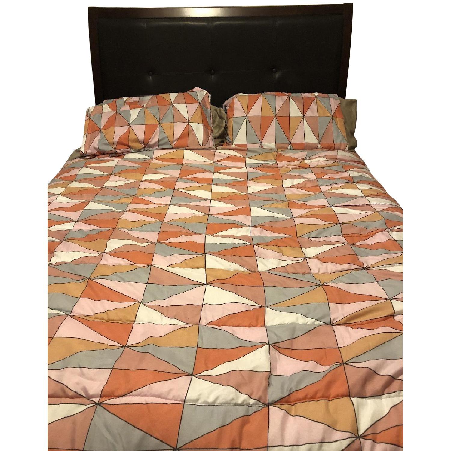 Leather Upholstered Storage Queen Bed Frame AptDeco