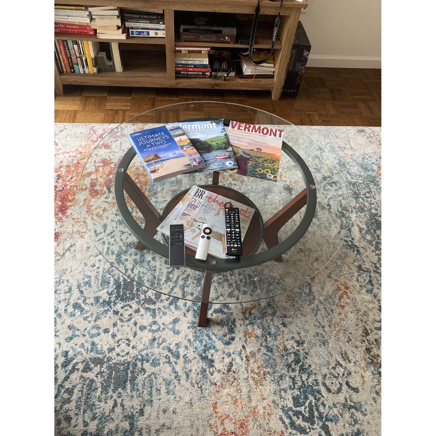 Ashley Glass Coffee Table + 2 End Tables - image-1