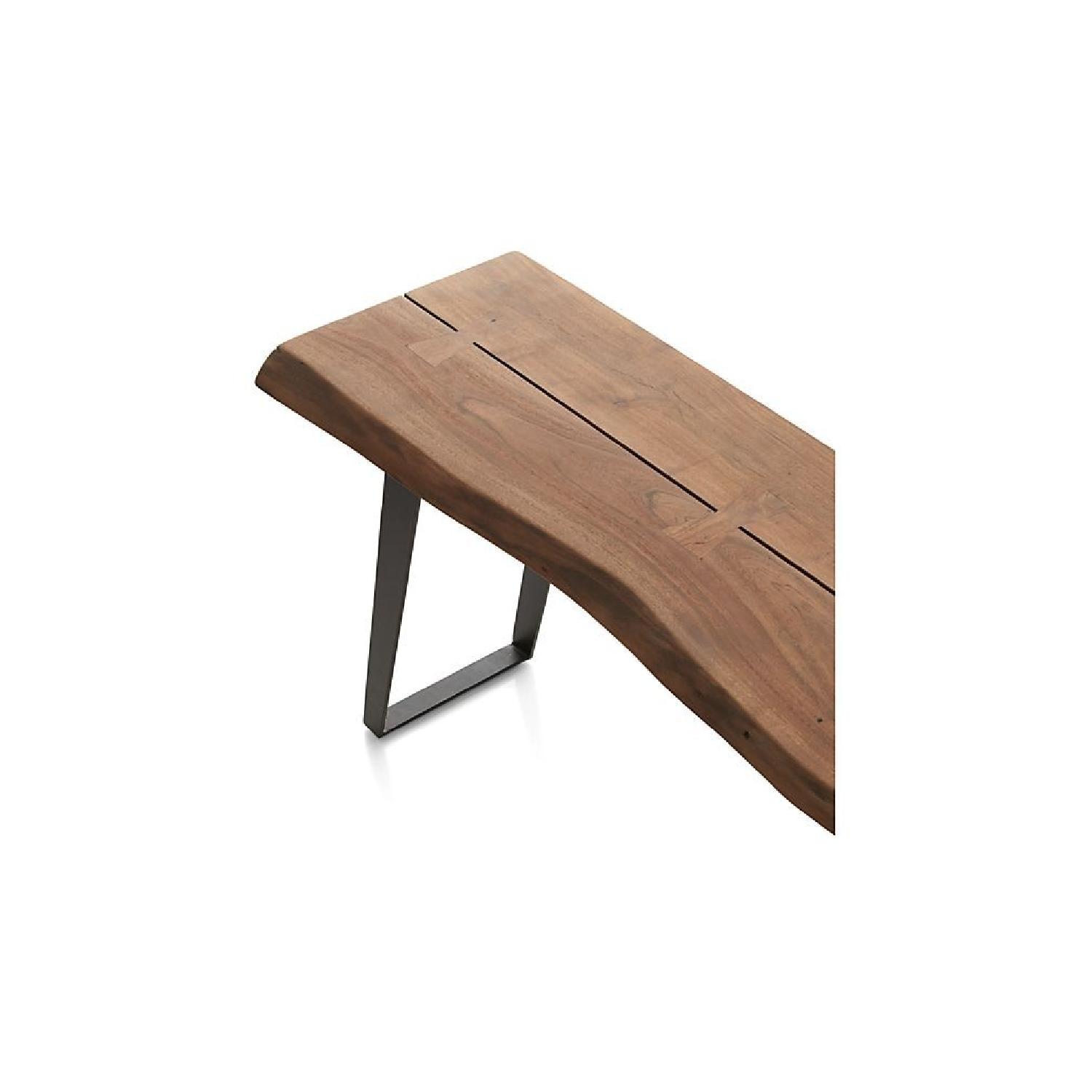 Crate & Barrel Acacia Wood Console AptDeco