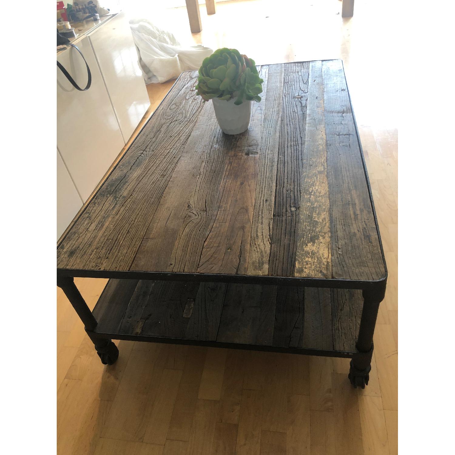 Restoration Hardware Dutch Industrial Coffee Table AptDeco
