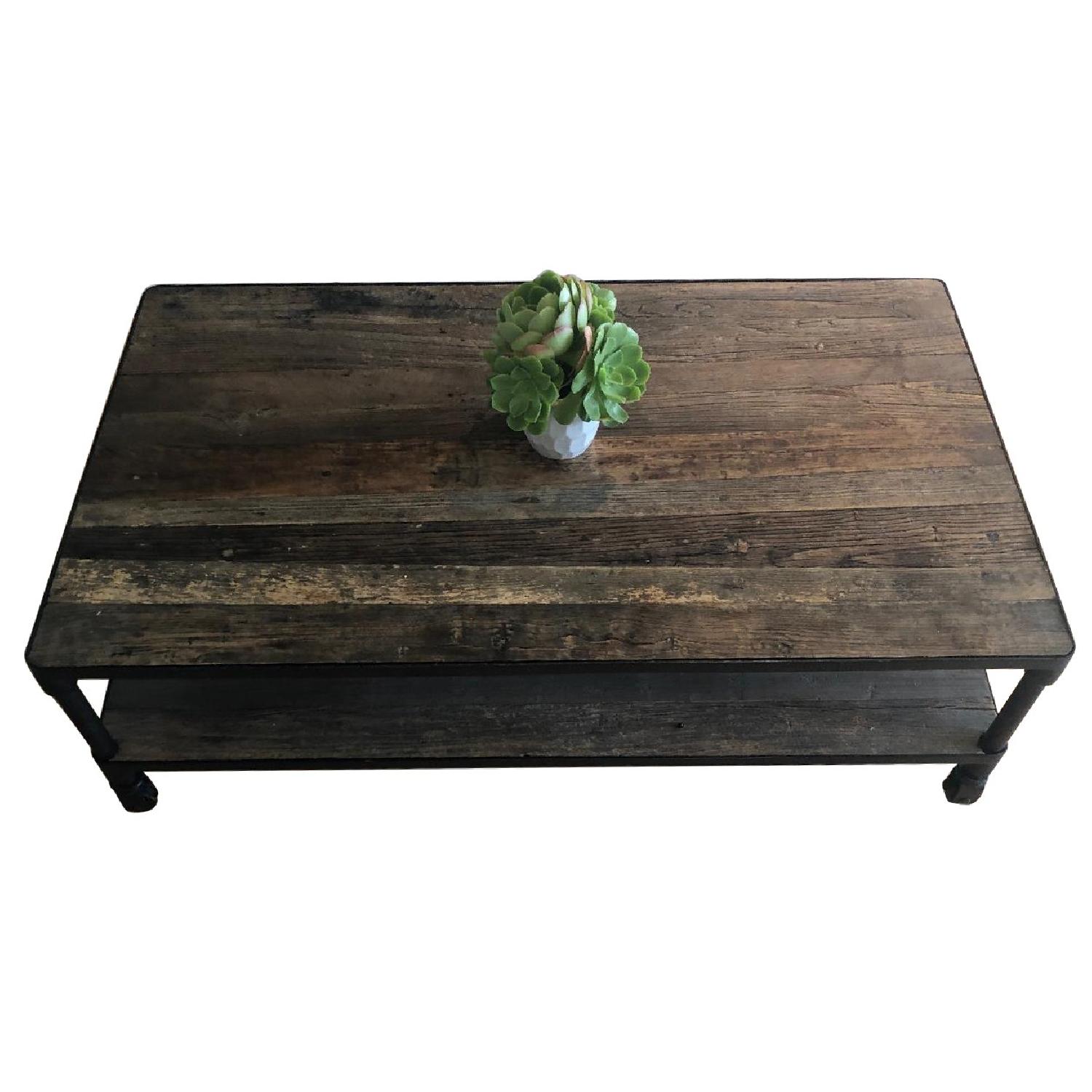 Restoration Hardware Dutch Industrial Coffee Table AptDeco