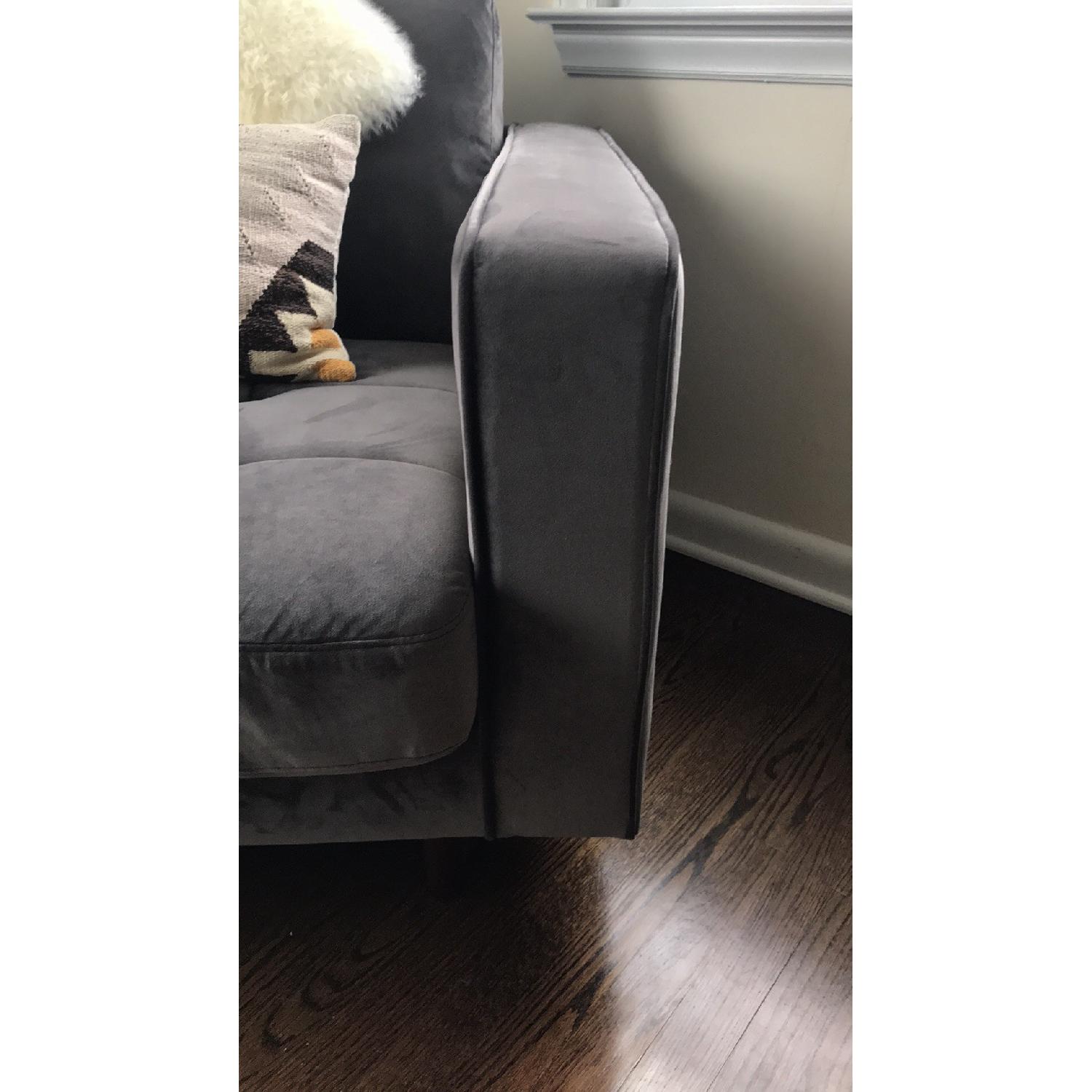 Poly and Bark Velvet Lounge Chair - image-4