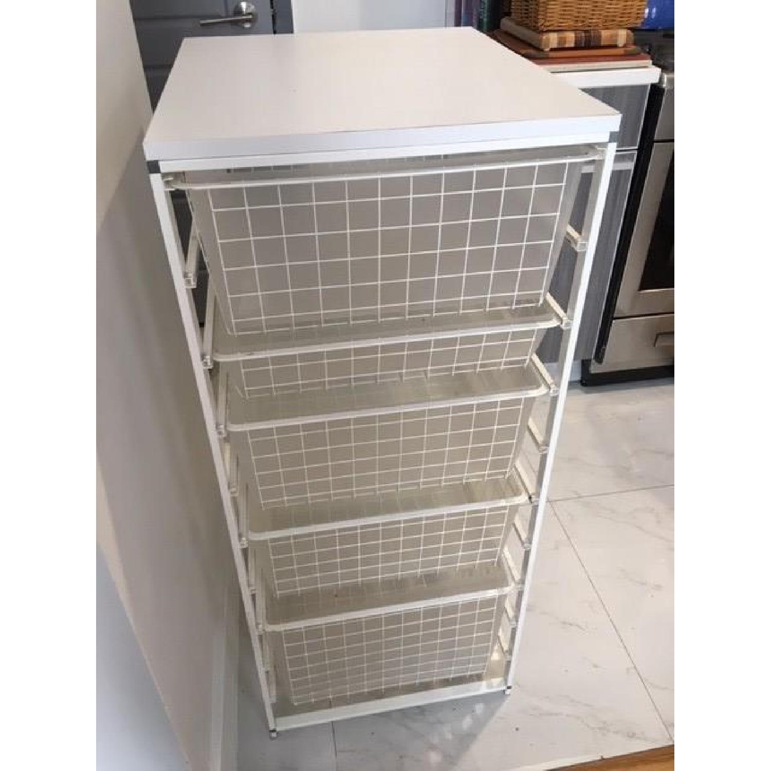 Container Store Elfa Tall Mesh Drawers AptDeco