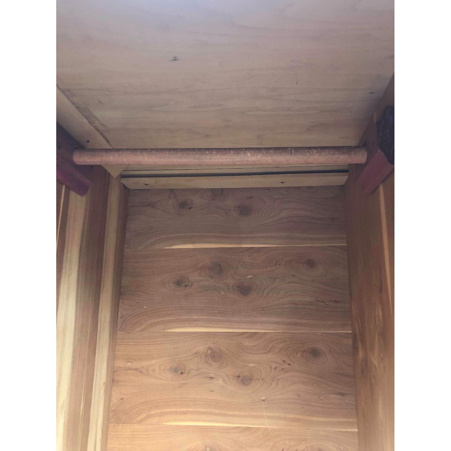 Antique 1940s Art Deco Style Waterfall Wardrobe/Dresser - image-8