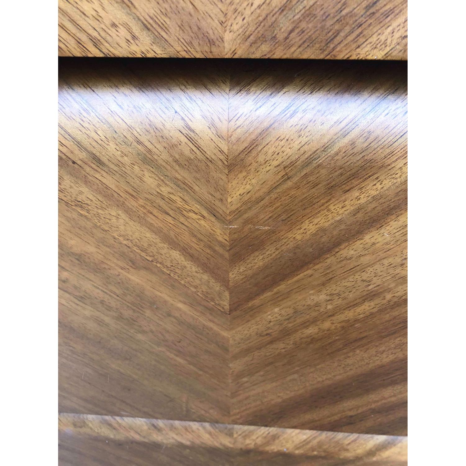 Antique 1940s Art Deco Style Waterfall Wardrobe/Dresser - image-9