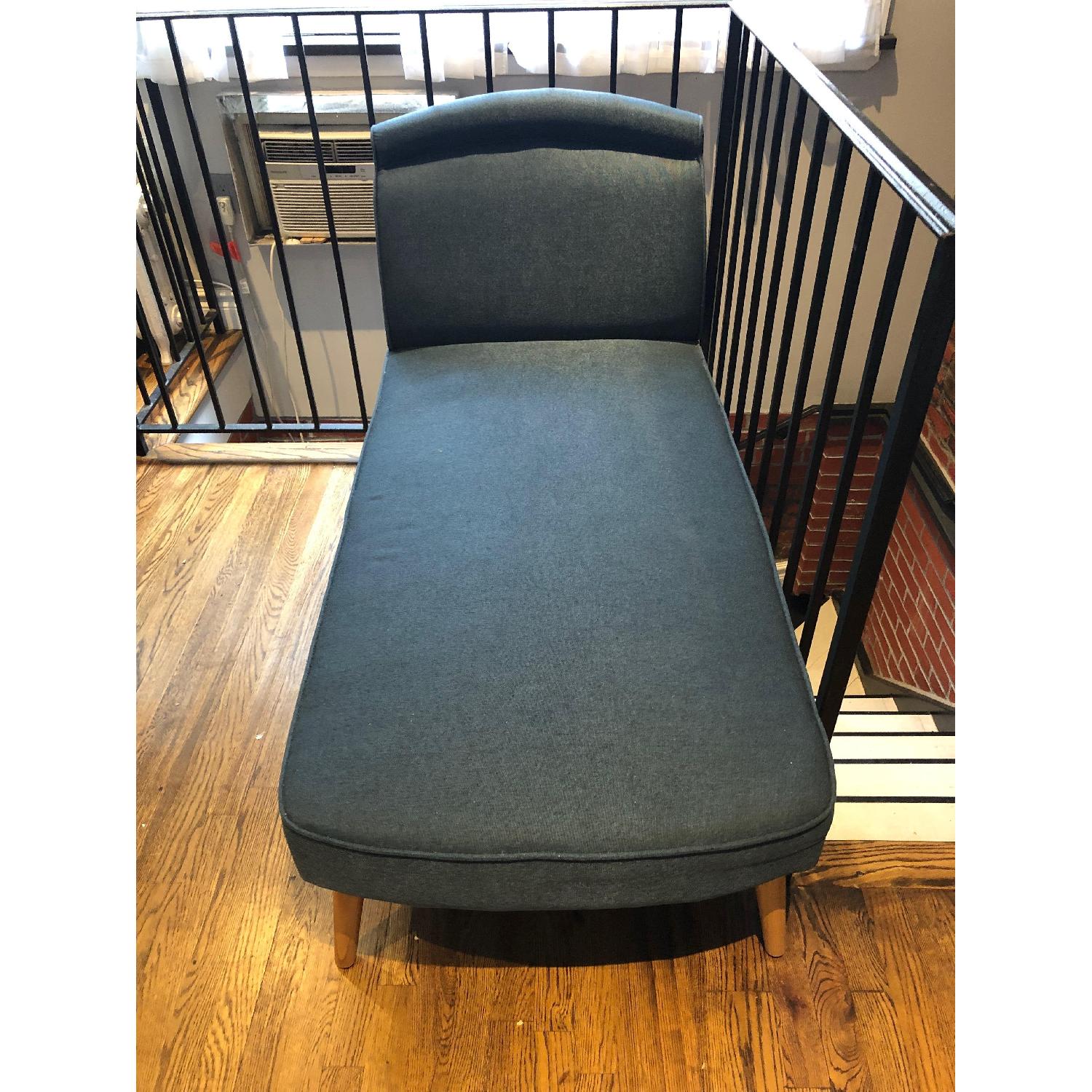 Trule Teen Linder Navy Chaise Lounge - image-2
