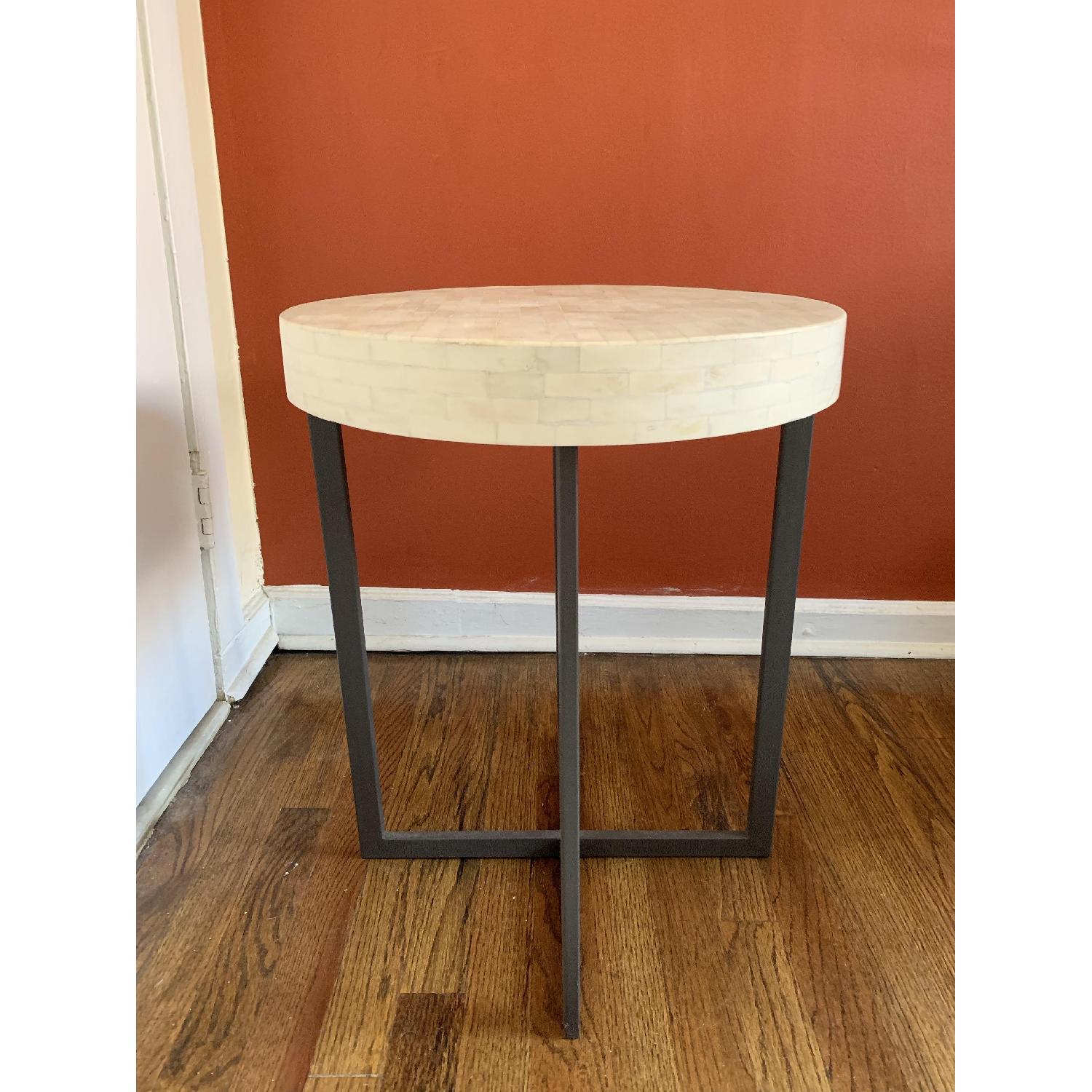 West Elm Bone Side Table in Ivory - image-4