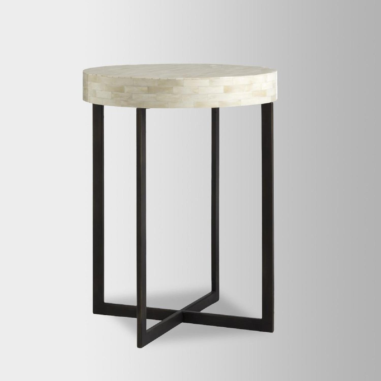 West Elm Bone Side Table in Ivory - image-5