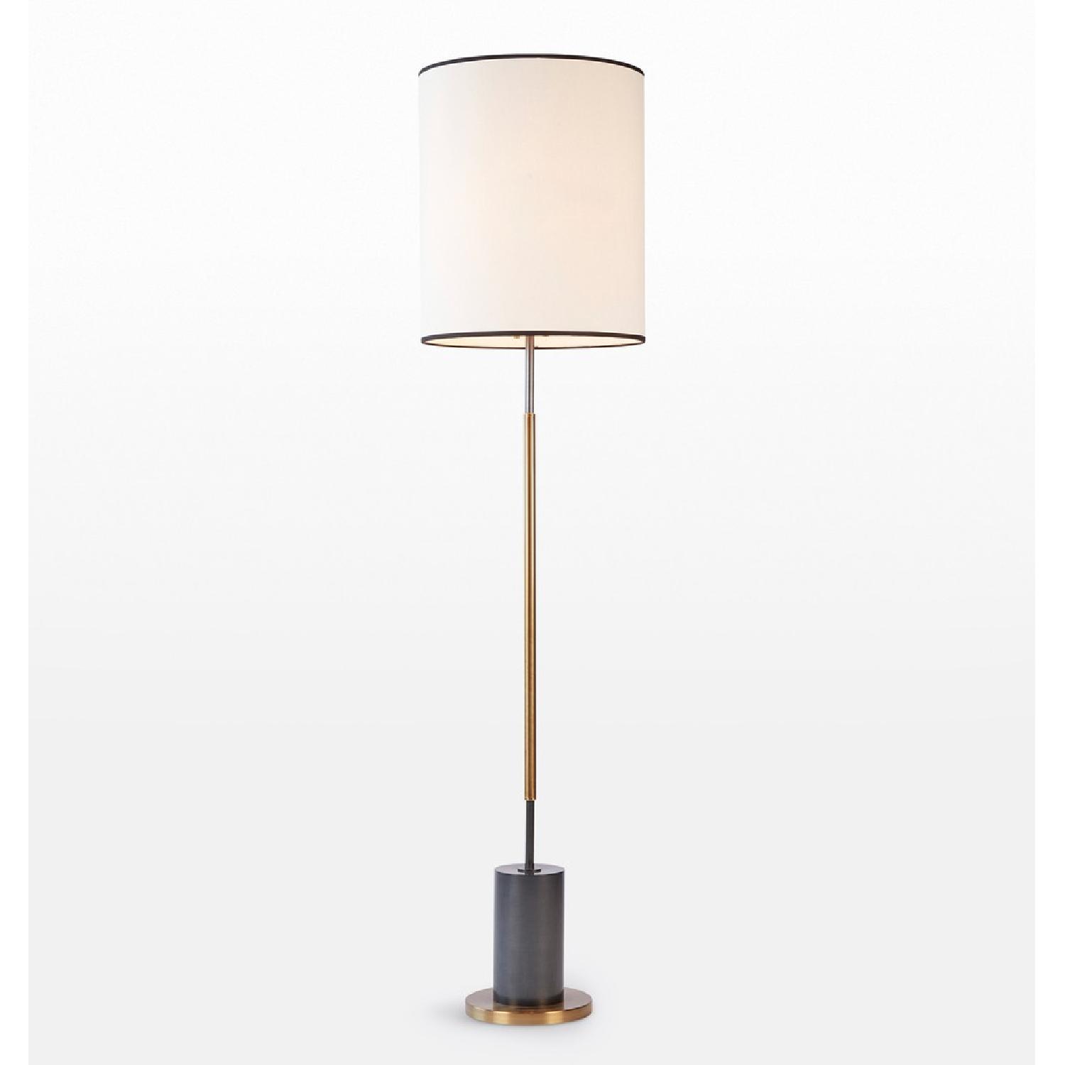 Rejuvenation Cylinder Floor Lamp in Brass - image-4