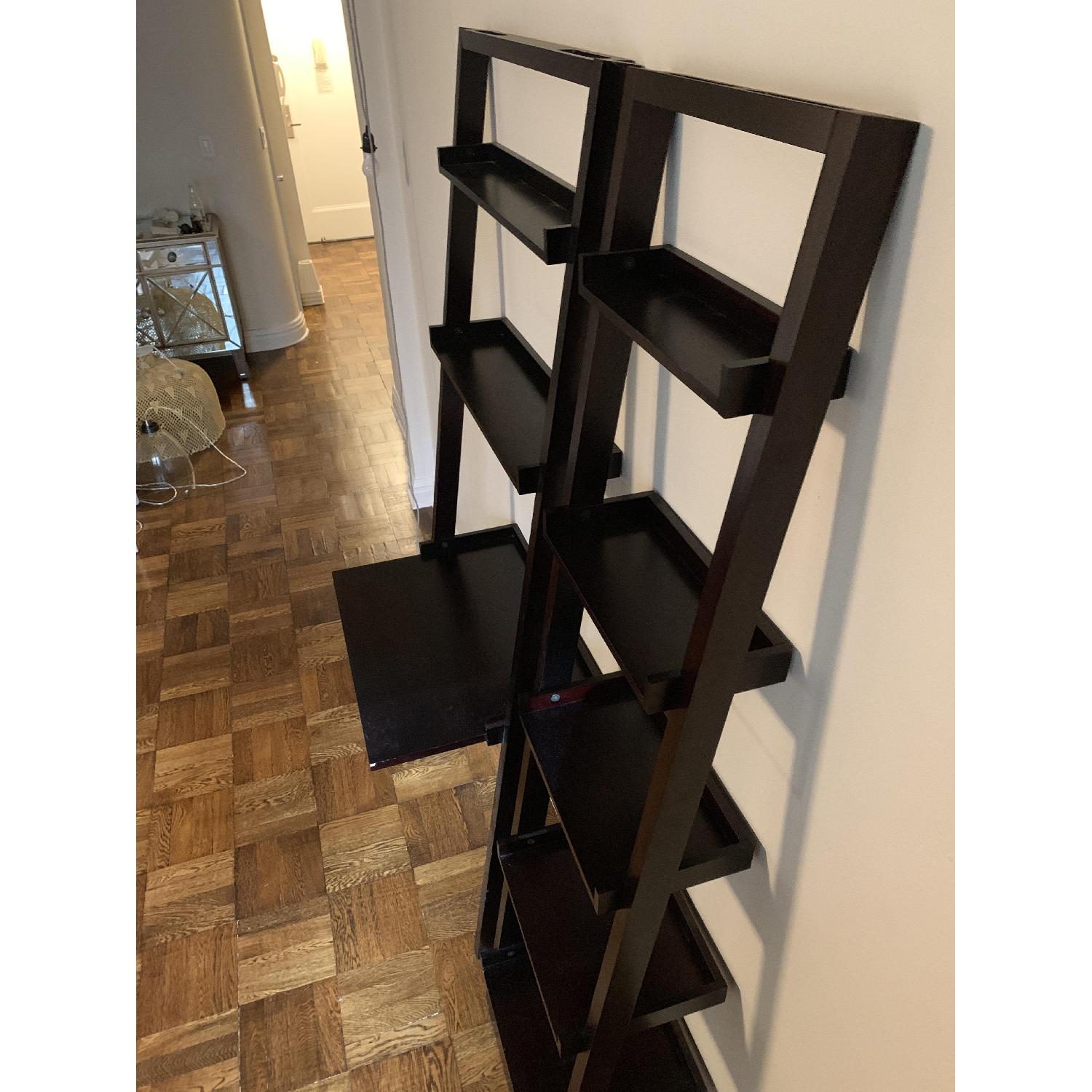 Crate & Barrel Sloane Leaning Bookcase w/ Desk AptDeco