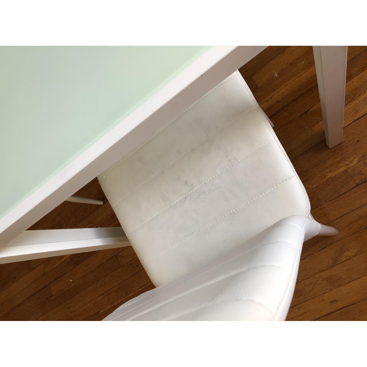 Orren Ellis Renick Modern 7 Piece White Dining Set - image-6