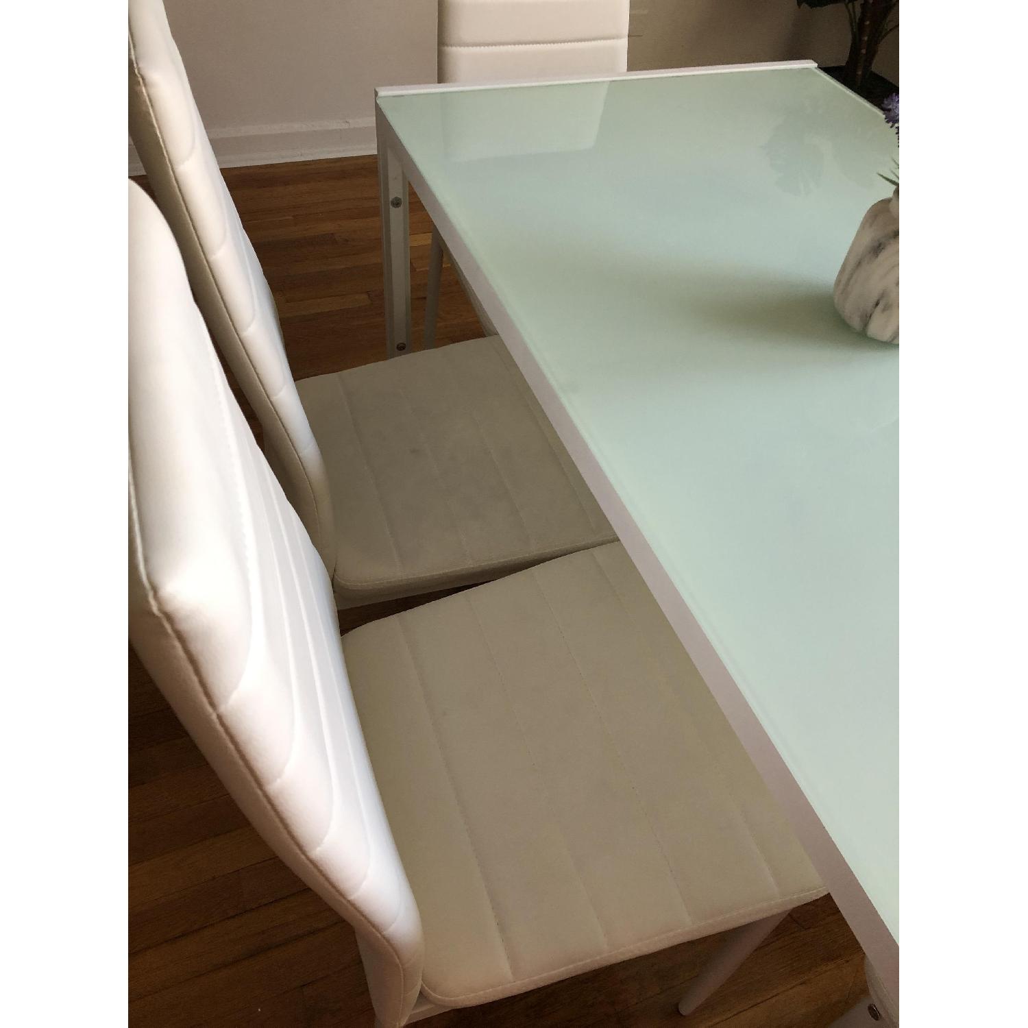 Orren Ellis Renick Modern 7 Piece White Dining Set - image-7