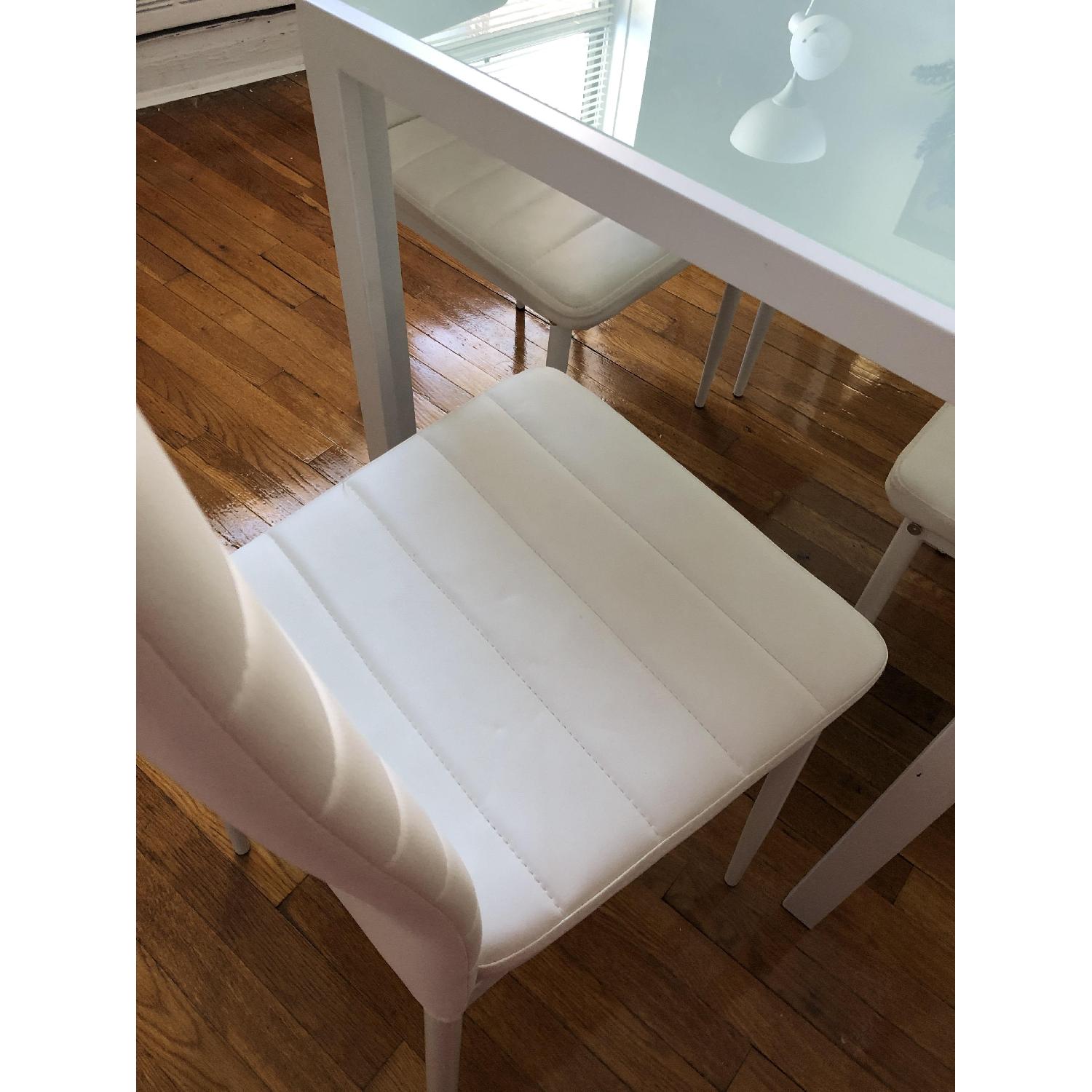 Orren Ellis Renick Modern 7 Piece White Dining Set - image-8