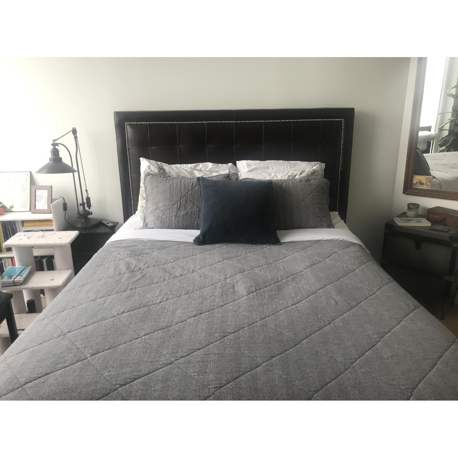 Arhaus Lenox Leather Queen Bed - image-3