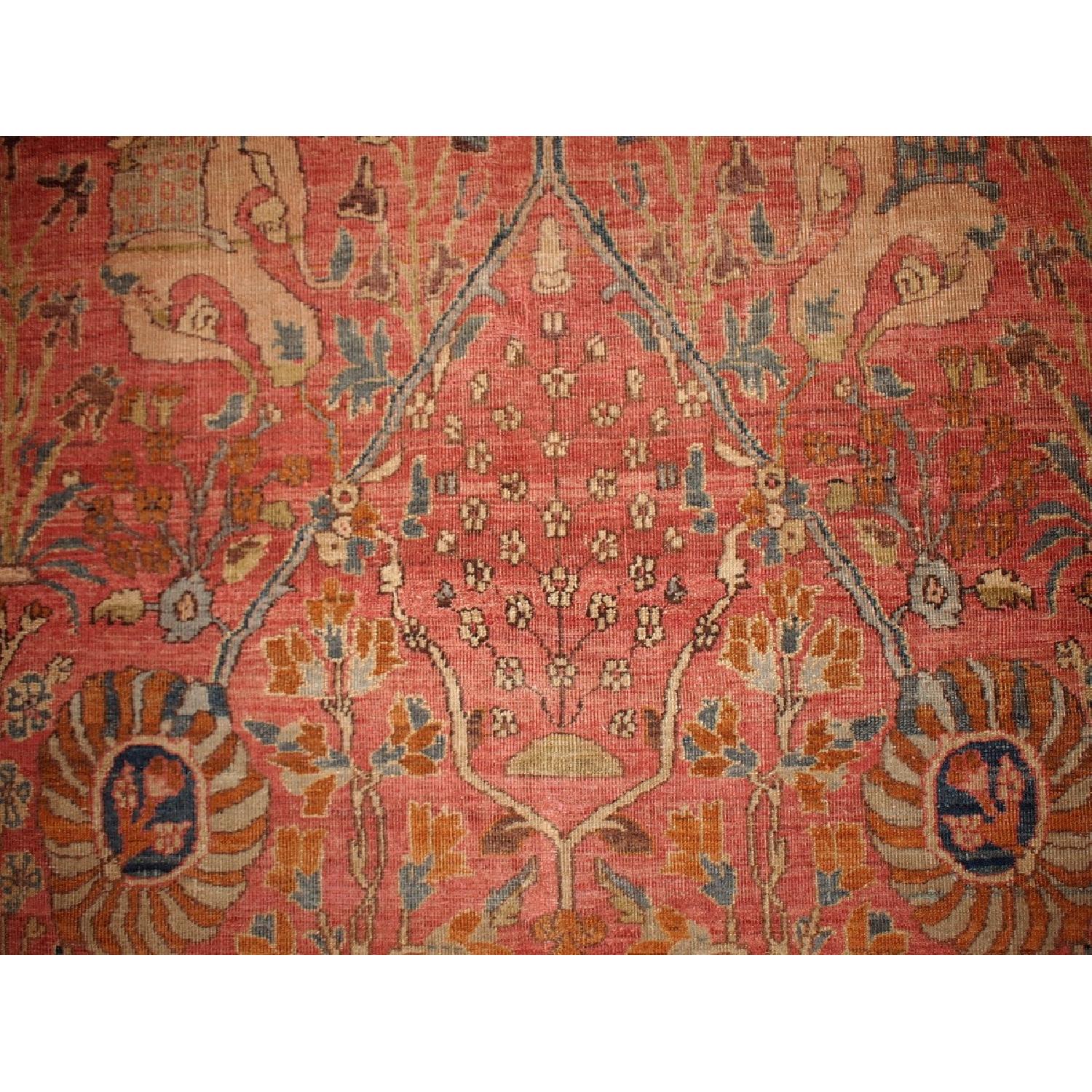 Antique Handmade Indian Loristan Rug - image-1