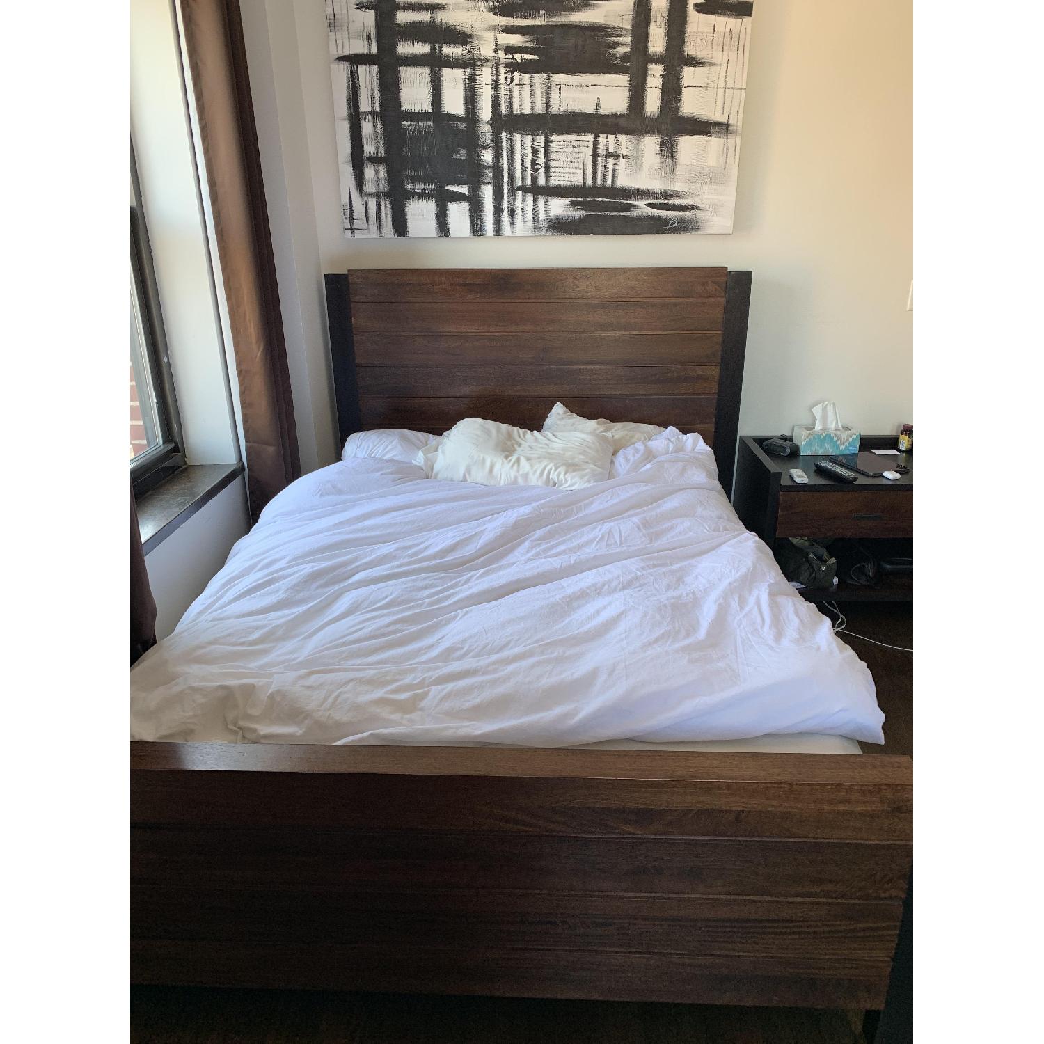 Crate & Barrel Forsyth Bed w/ Headboard AptDeco