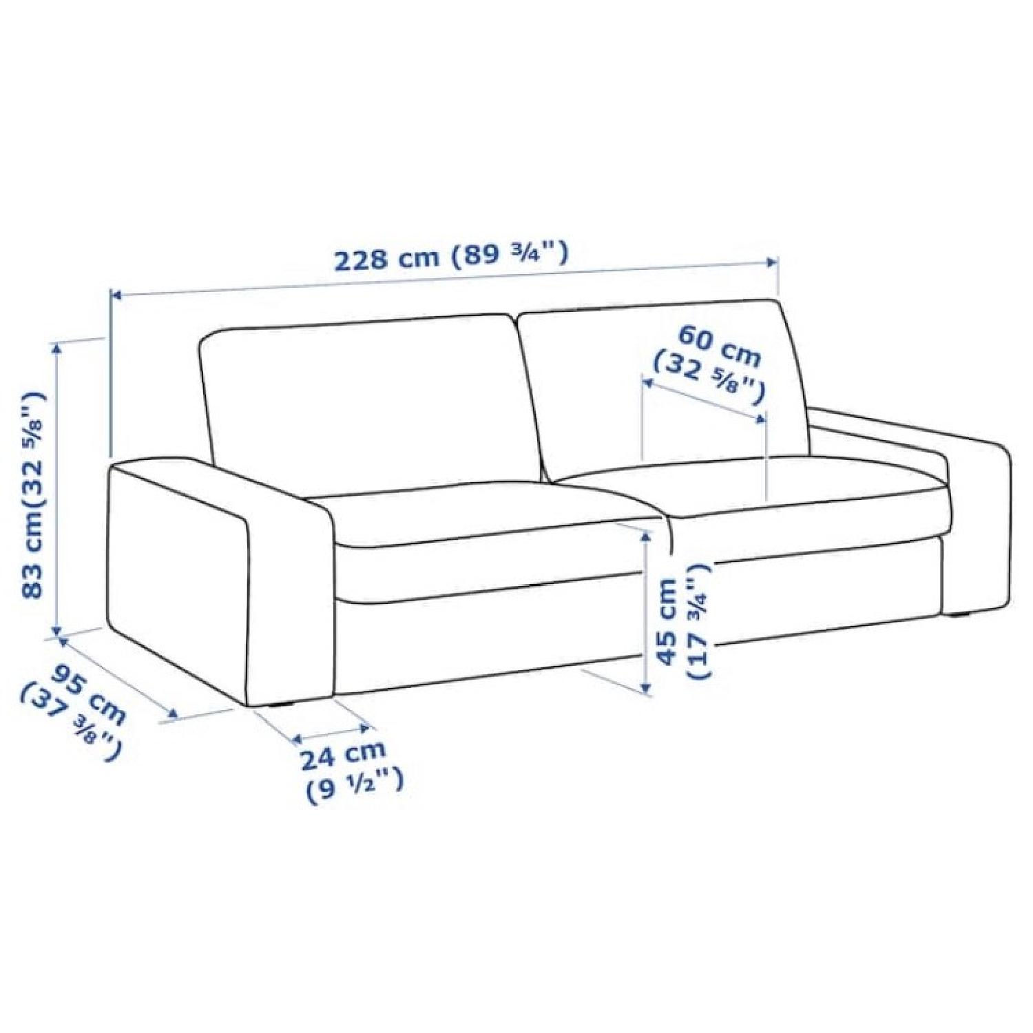 Ikea Dark Grey Sofa - image-1
