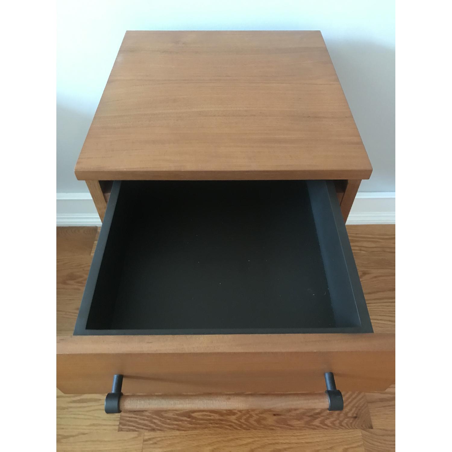 West Elm C-Base Nightstand/Side Table in Teak - image-3