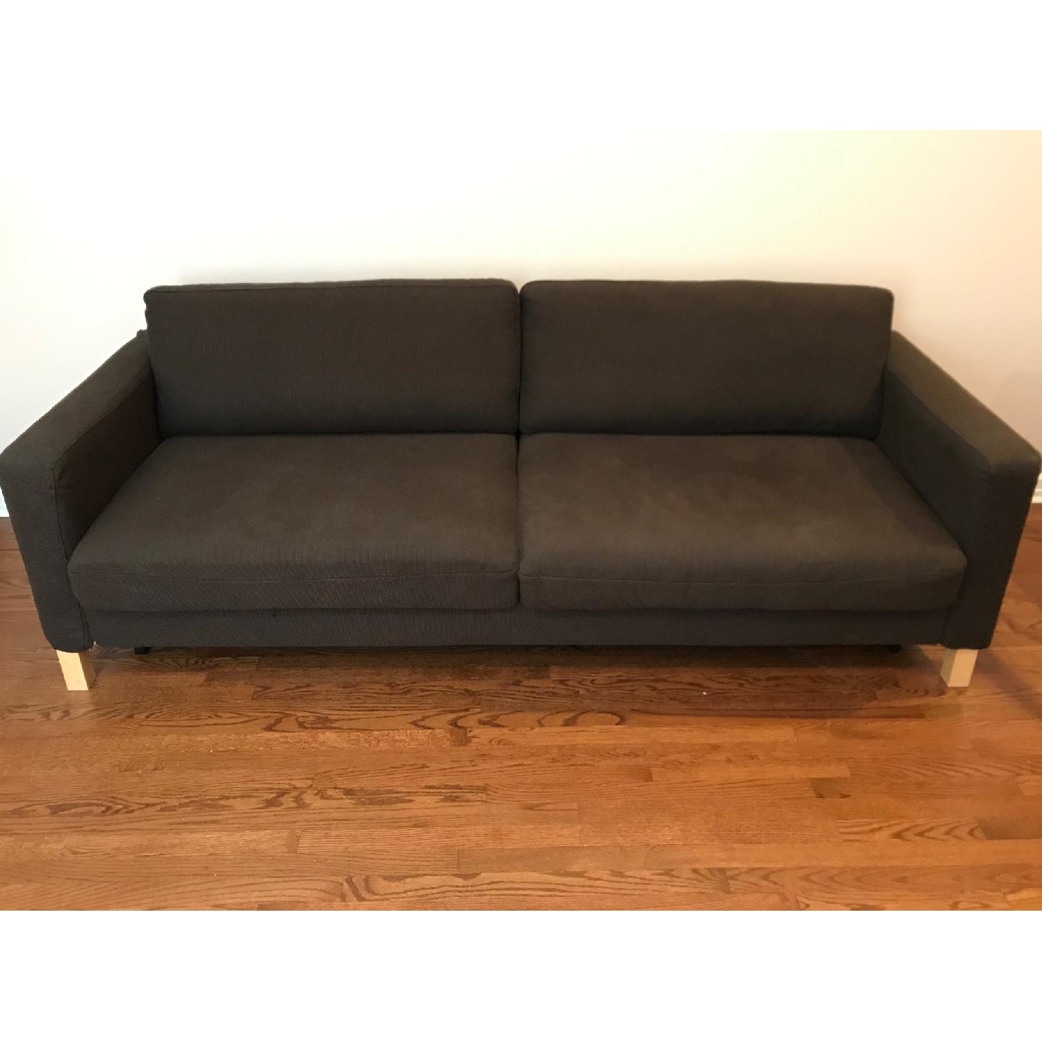 Ikea Karlstad Sofa in Dark Brown - image-1