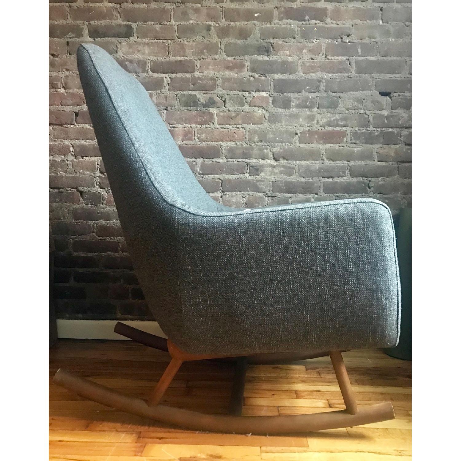 CB2 SAIC Quantam Rocking Chair in Charcoal Grey - image-1
