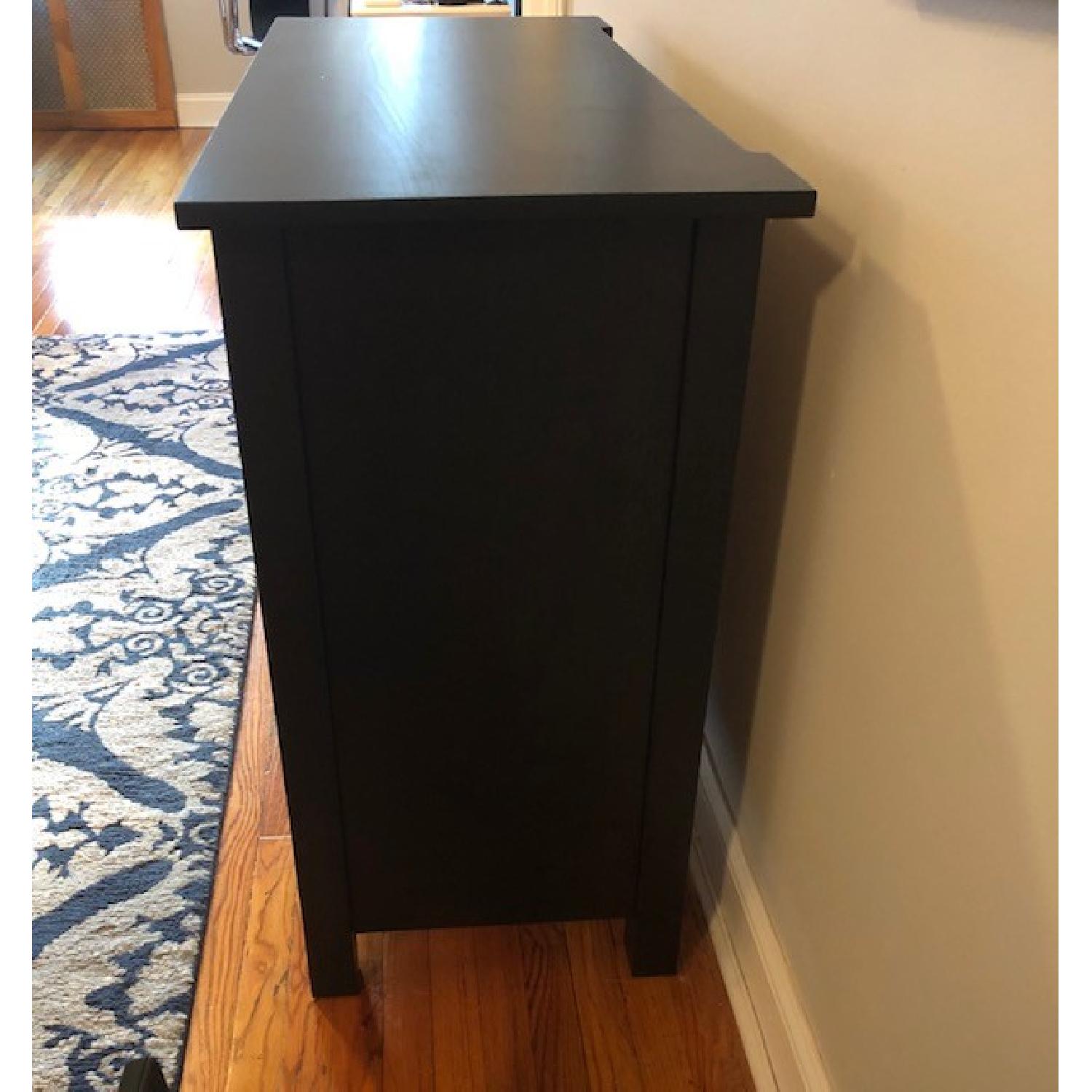 Ikea Hasselvika Black Tv Stand W Drawers Aptdeco