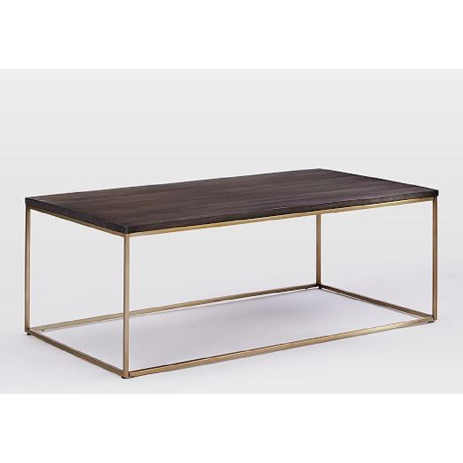 West Elm Streamline Wood Coffee Table - image-1